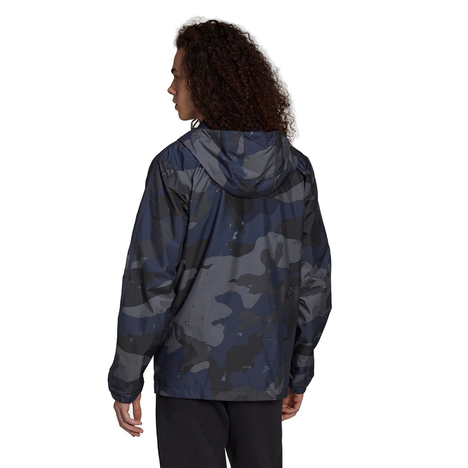 adidas Originals Camo Graphic Windbreaker Jacket - Night Navy - ViaductClothing - -