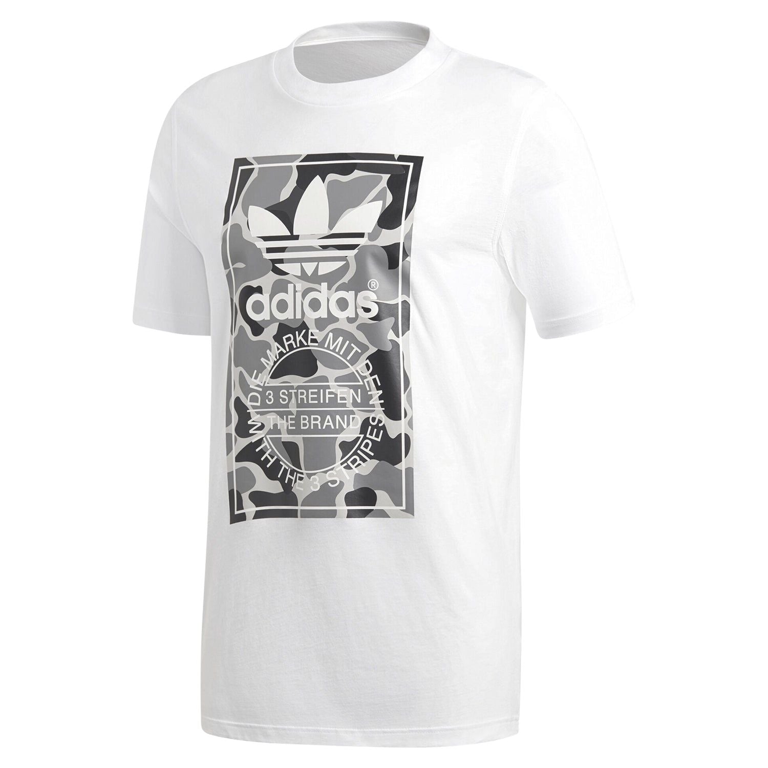 adidas Originals Camo Label Tee - White - ViaductClothing - -