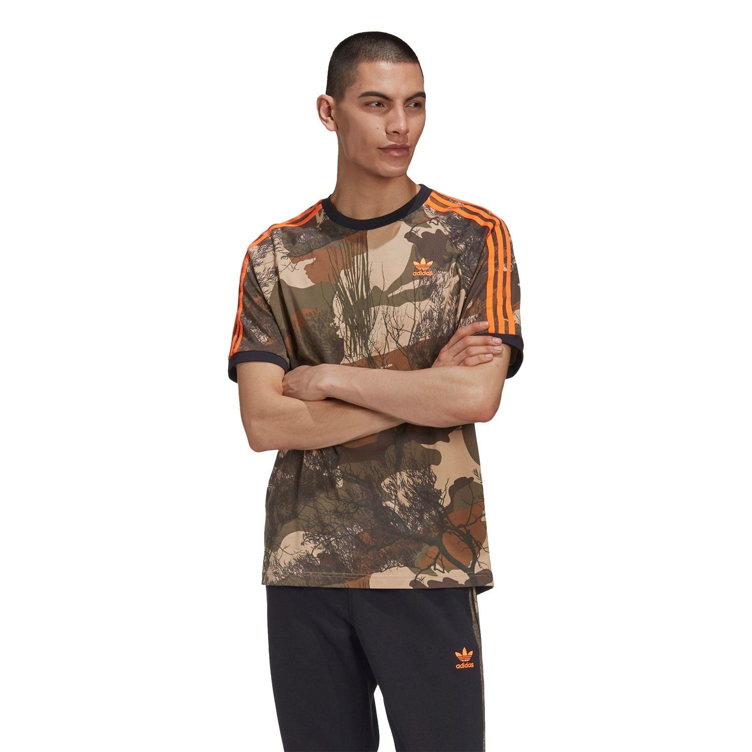adidas Originals Camo T-Shirt - Brown - ViaductClothing - -