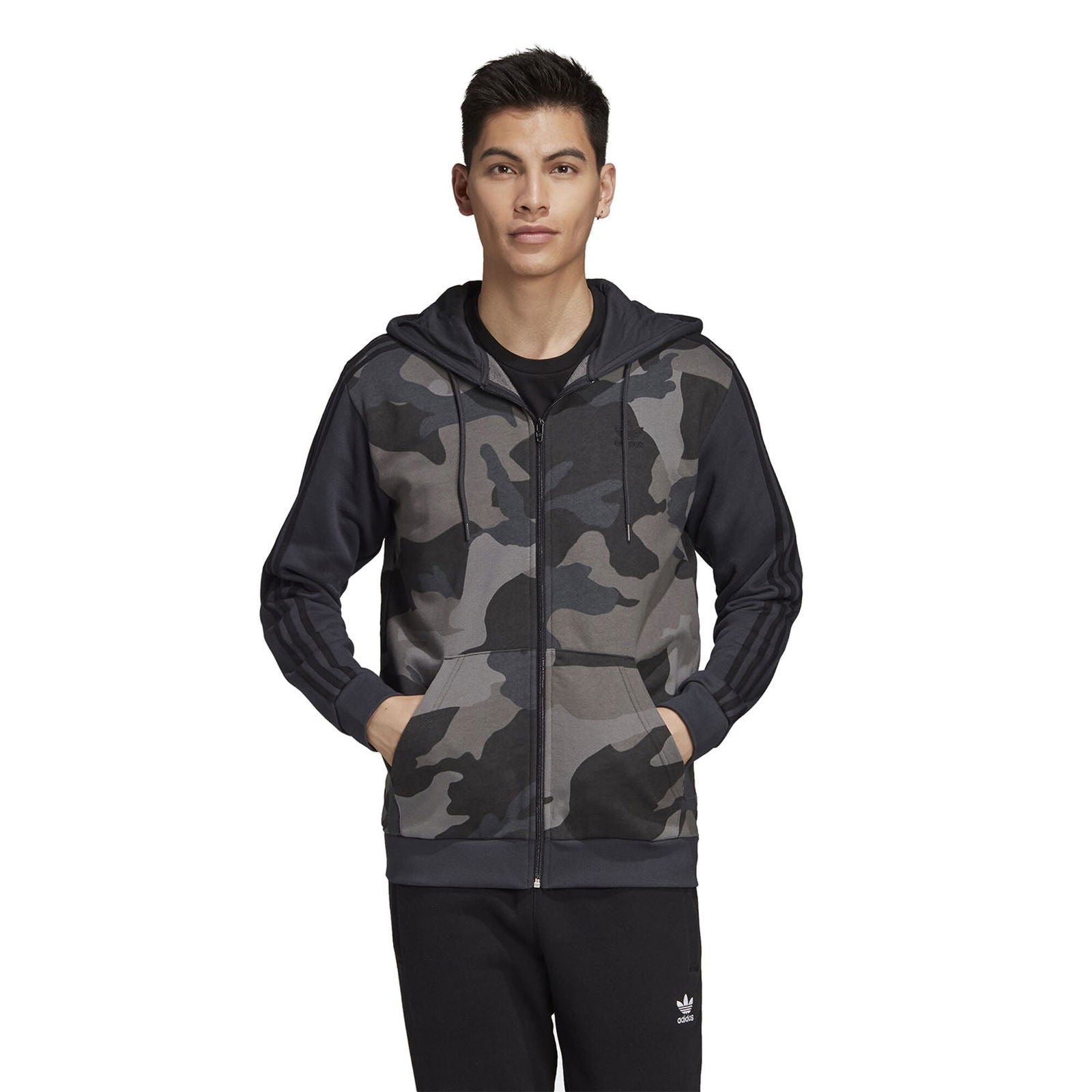 adidas Originals Camouflage Hoodie - Black - ViaductClothing - -