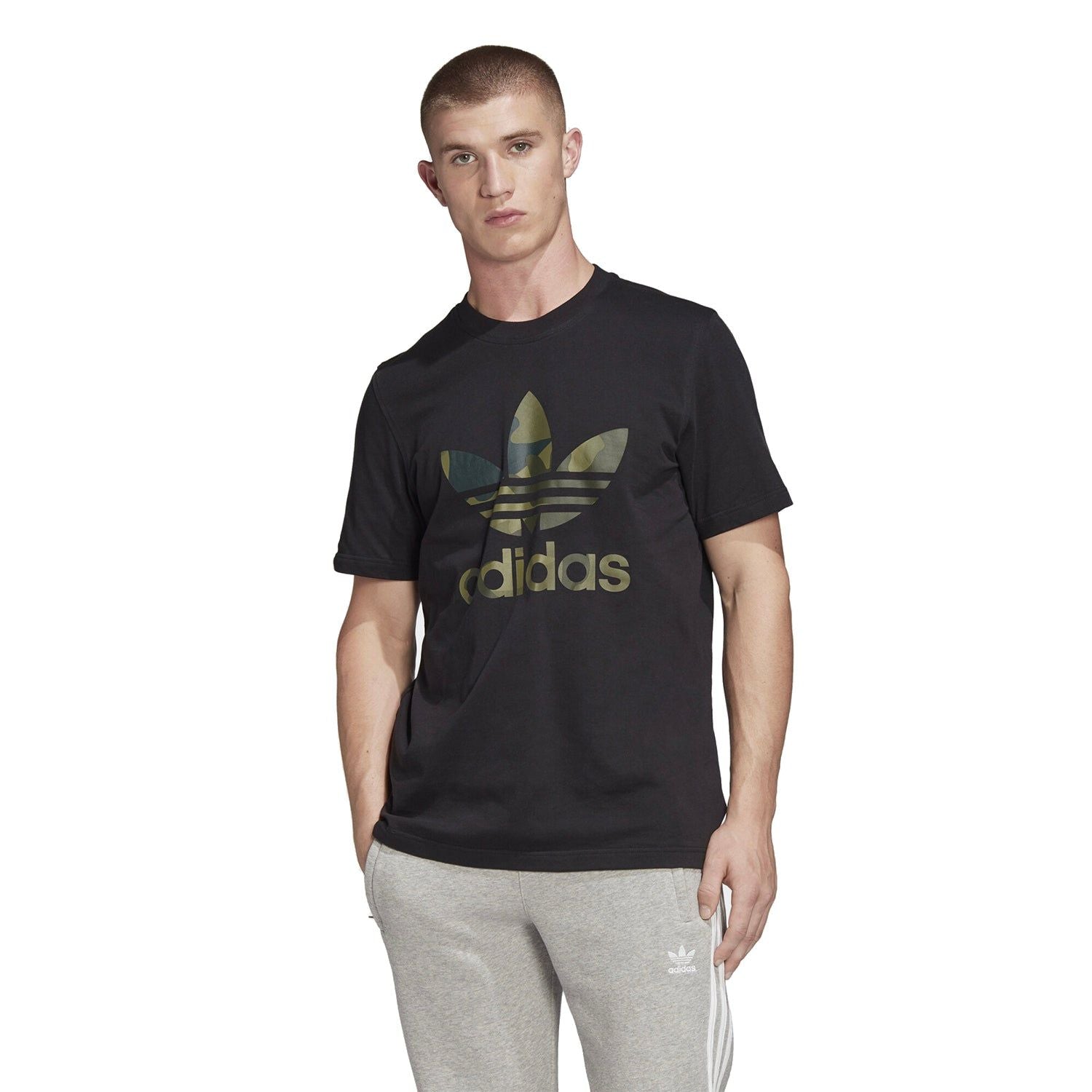 adidas Originals Camouflage T-Shirt - Black - ViaductClothing - -