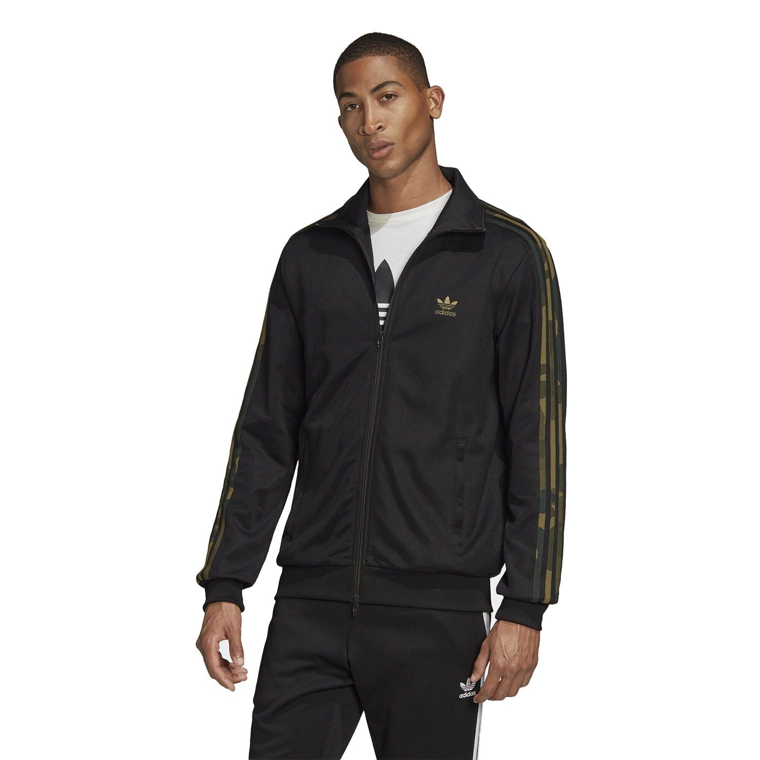 adidas Originals Camouflage Track Jacket - Black - ViaductClothing - -