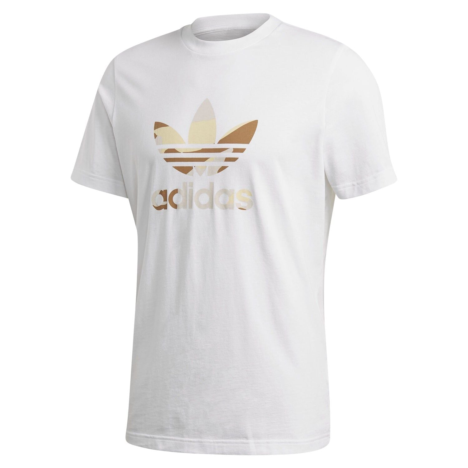 adidas Originals Camouflage Trefoil T-Shirt - White - ViaductClothing - -