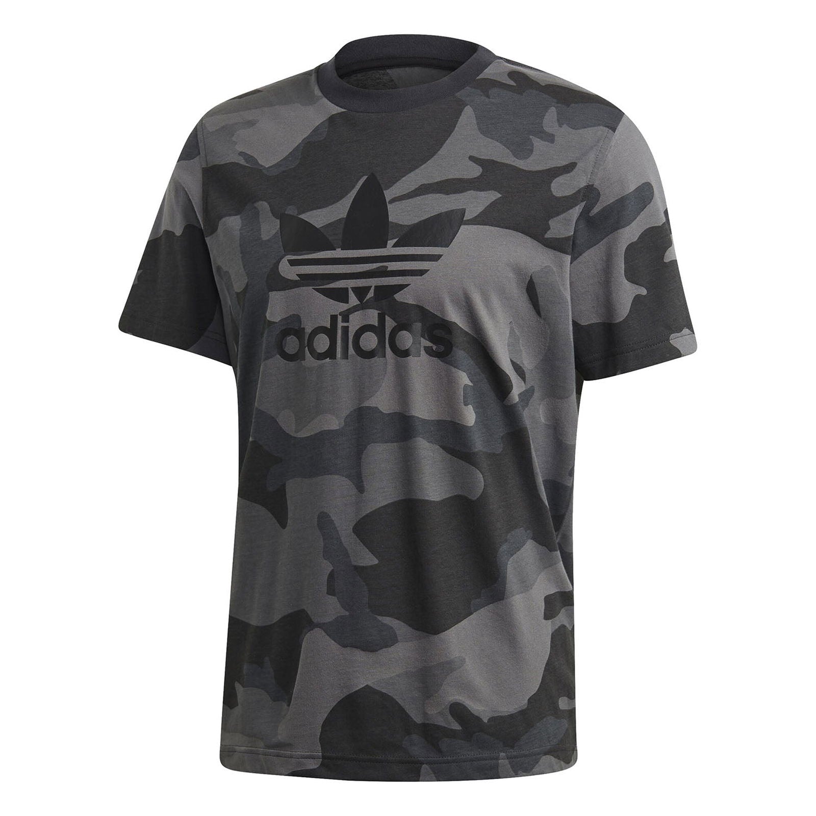 adidas Originals Camouflage Trefoil Tee - Black - ViaductClothing - -