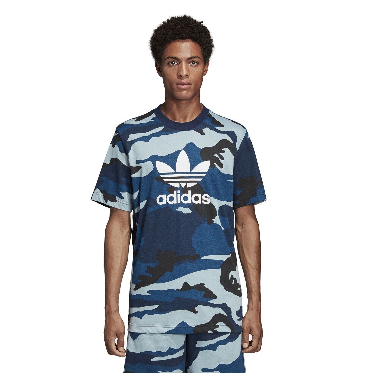 adidas Originals Camouflage Trefoil Tee - Camo - ViaductClothing - -