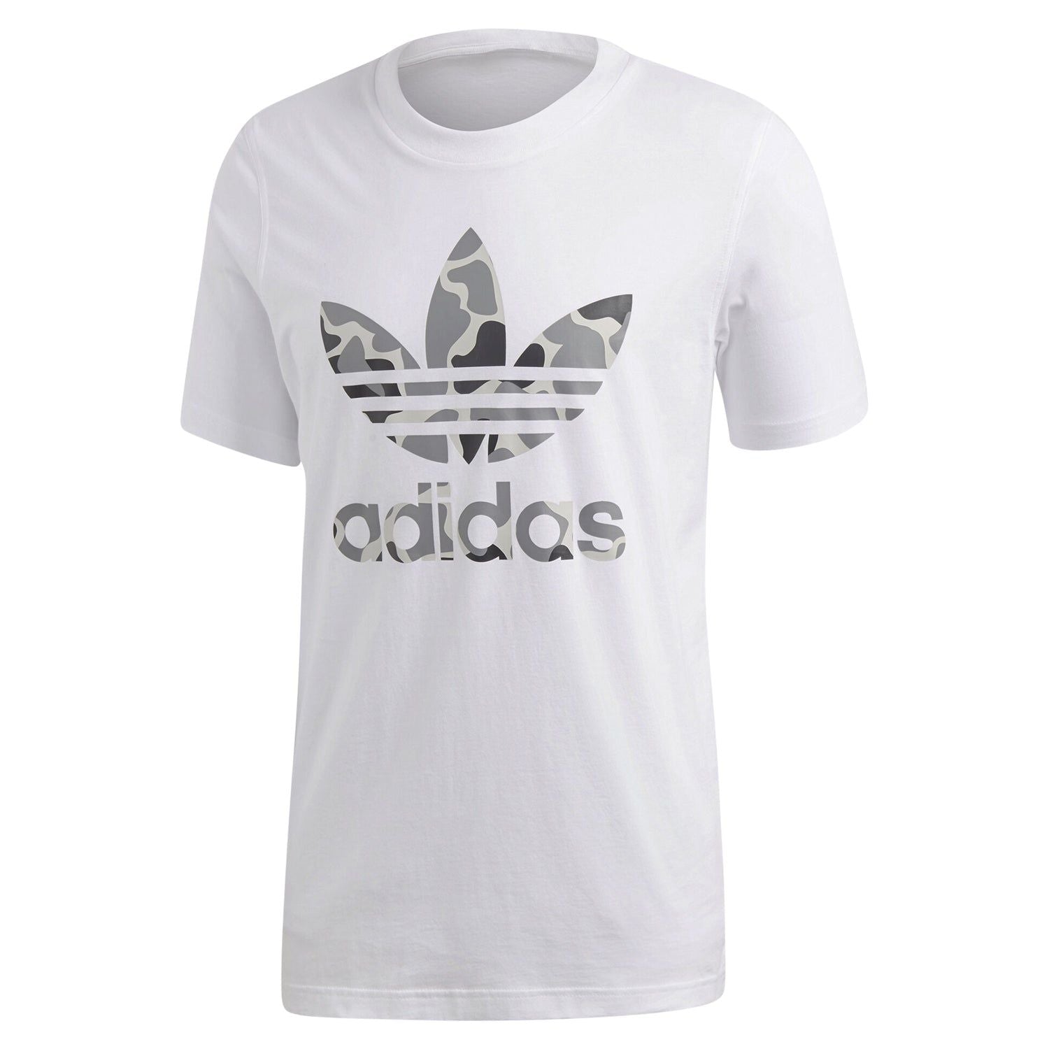 adidas Originals Camouflage Trefoil Tee - White - ViaductClothing - -