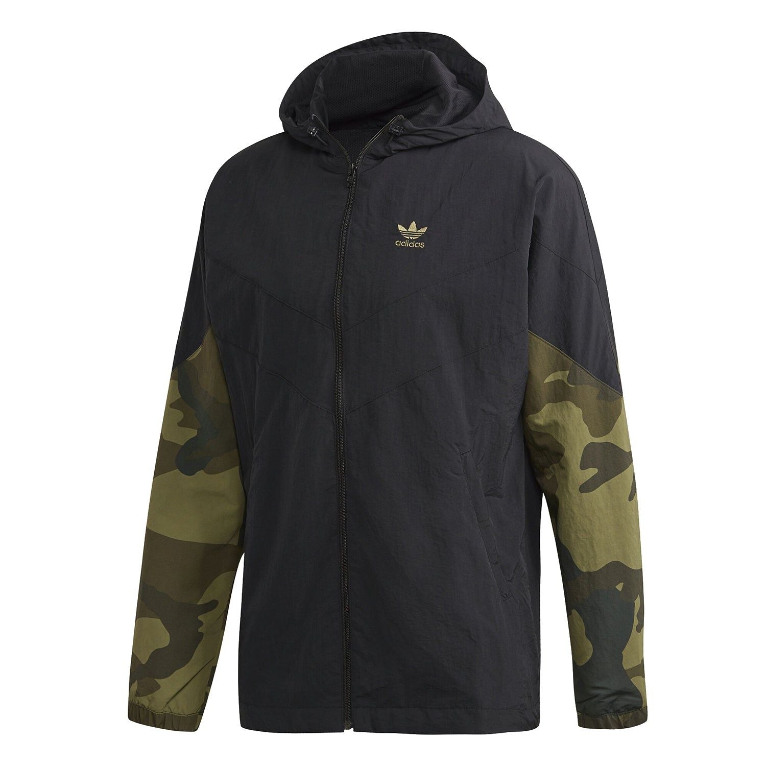 adidas Originals Camouflage Windbreaker - Black - ViaductClothing - -