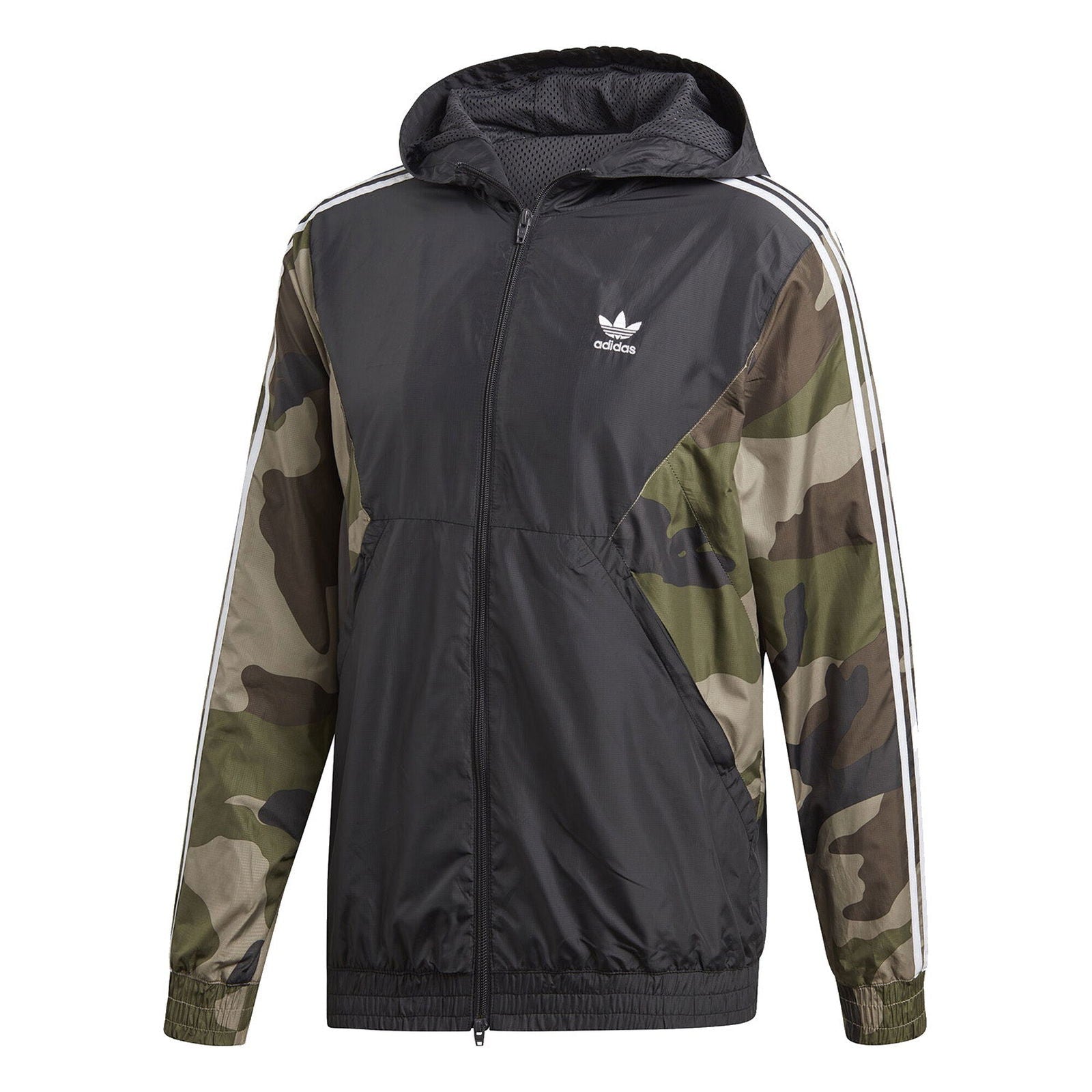 adidas Originals Camouflage Windbreaker - Black - ViaductClothing - -