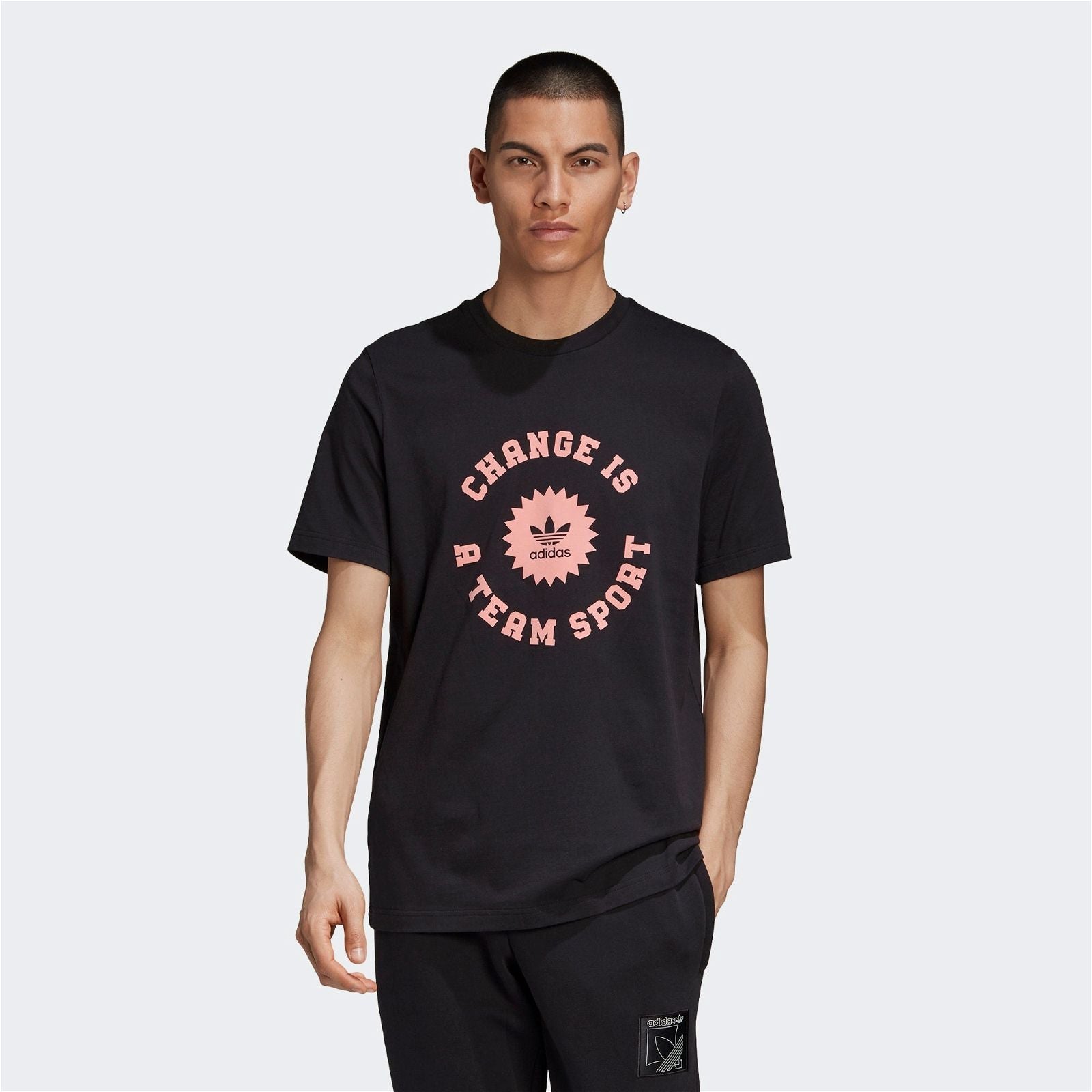adidas Originals Change Is a Team Sport Circle Tee - Black - ViaductClothing - -