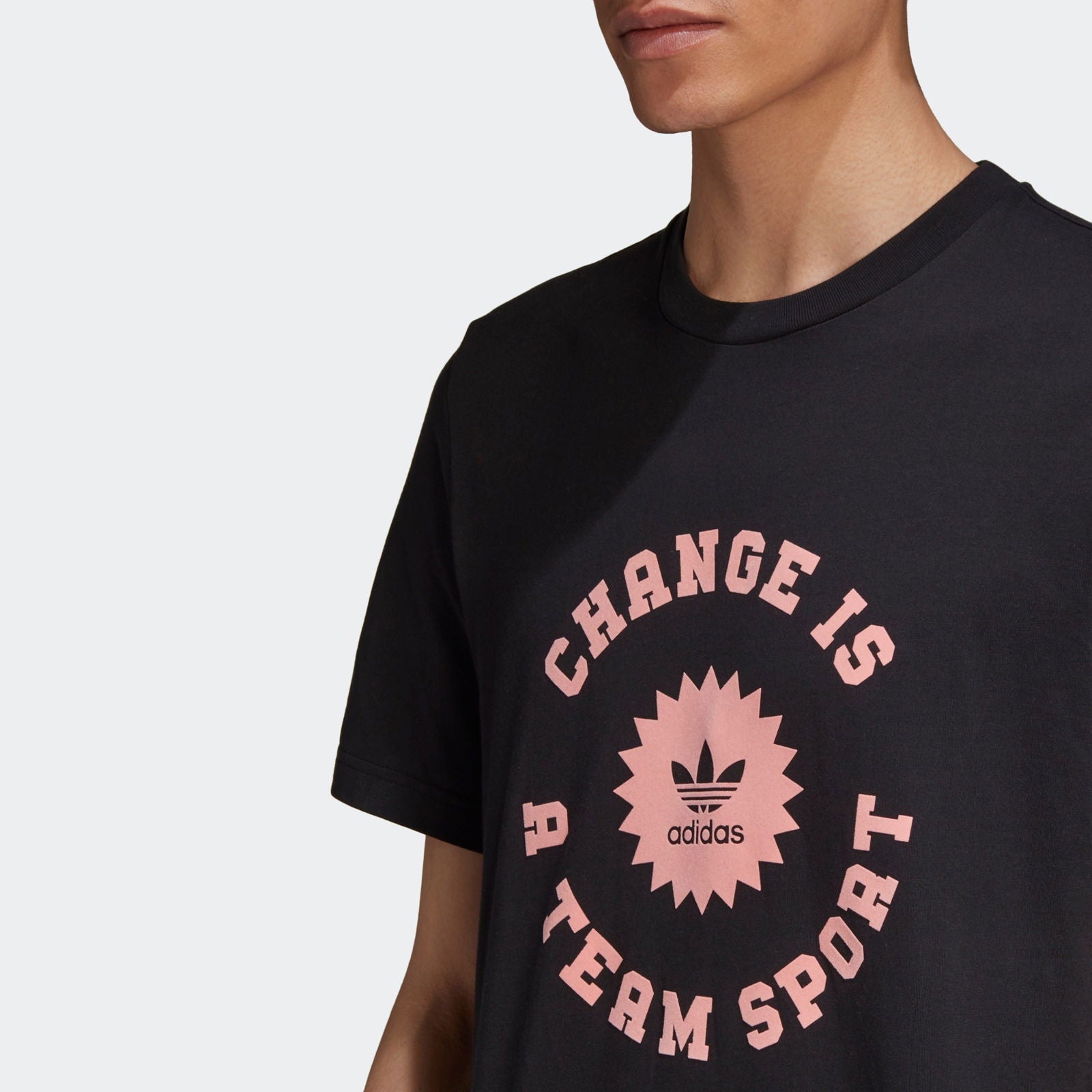 adidas Originals Change Is a Team Sport Circle Tee - Black - ViaductClothing - -