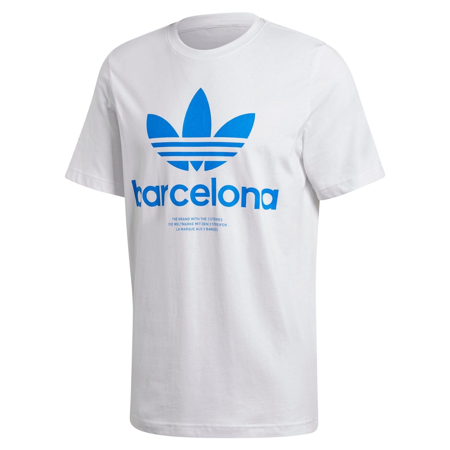 adidas Originals City Trefoil Barcelona T-Shirt - White - ViaductClothing - -