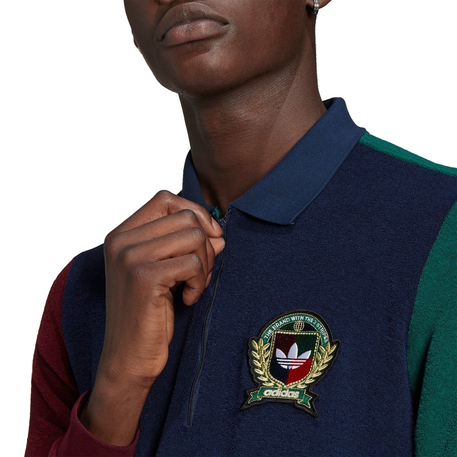 adidas Originals Collegiate Crest Polo Shirt - Blue - ViaductClothing - -