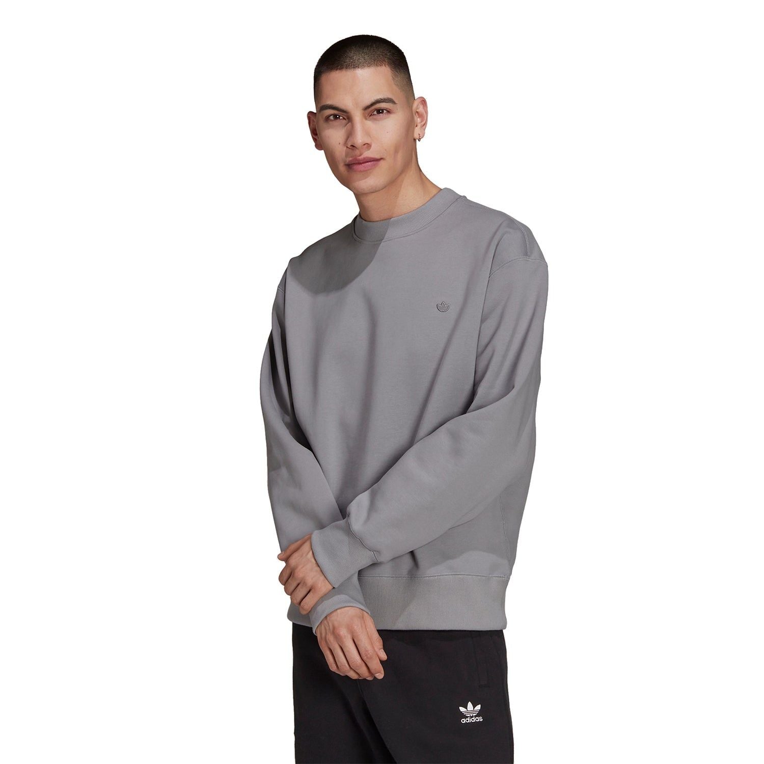 adidas Originals Contempo Crew Sweatshirt - Grey - ViaductClothing - -