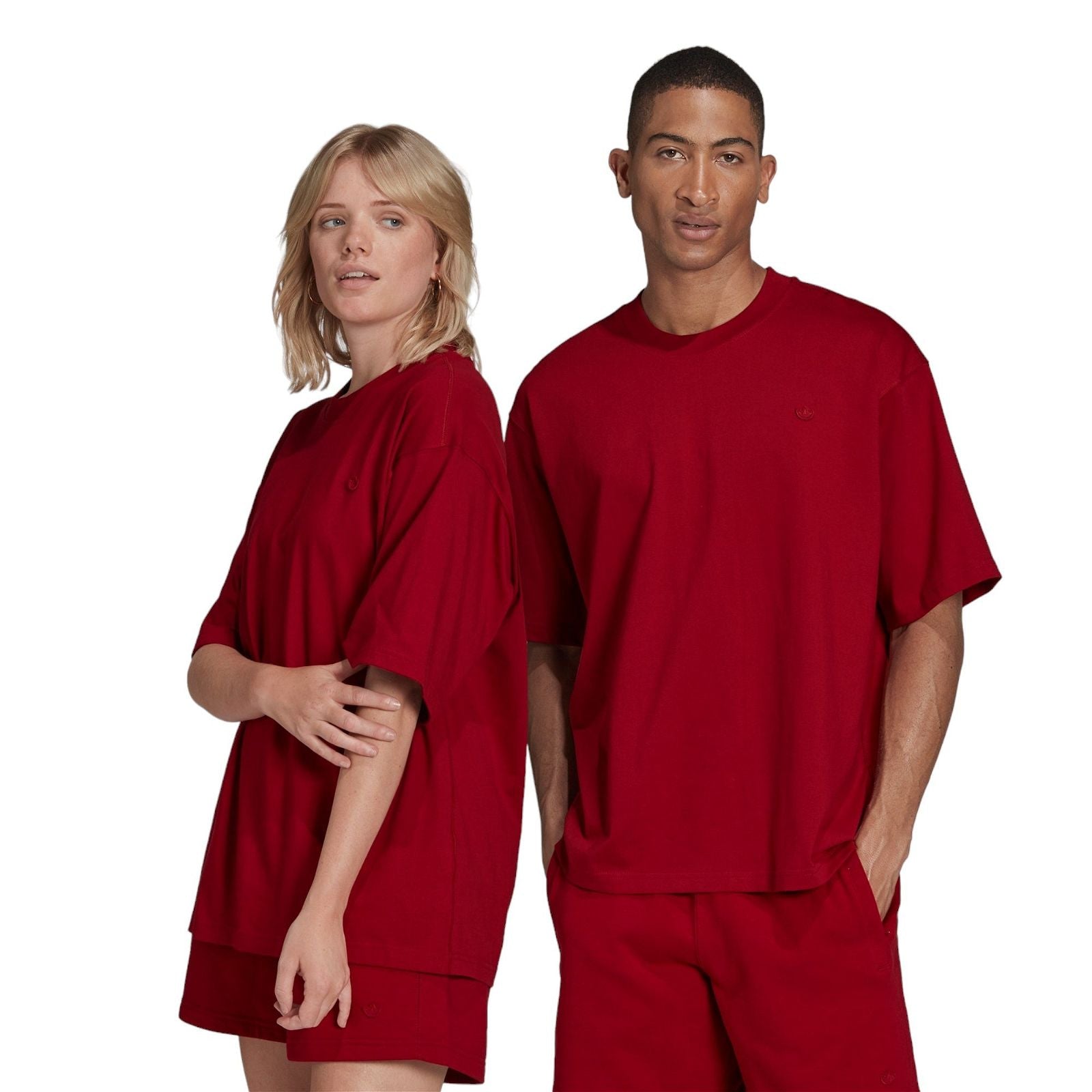 adidas Originals Contempo Tee Solid Color - Red - ViaductClothing - -