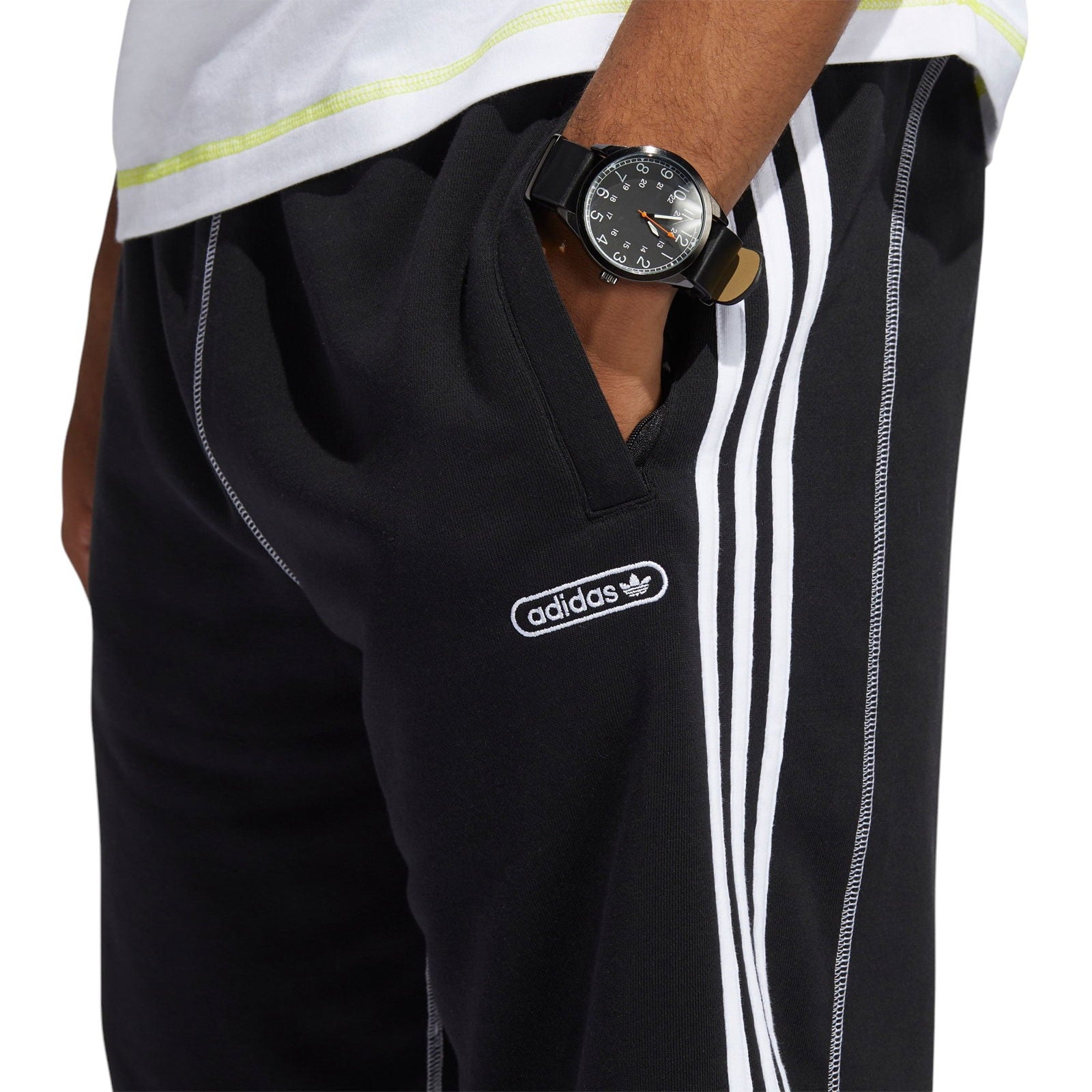 adidas Originals Contrast Stitch Shorts - Black - ViaductClothing -  -