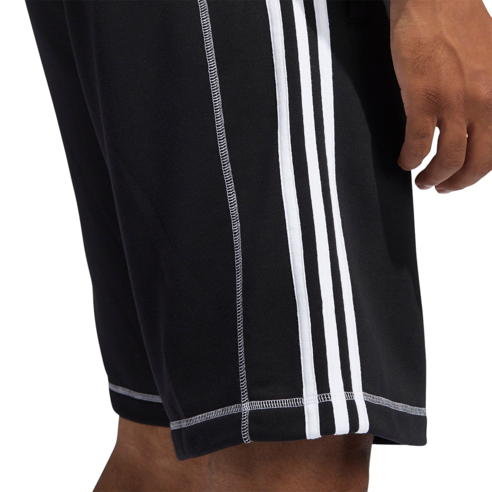 adidas Originals Contrast Stitch Shorts - Black - ViaductClothing -  -