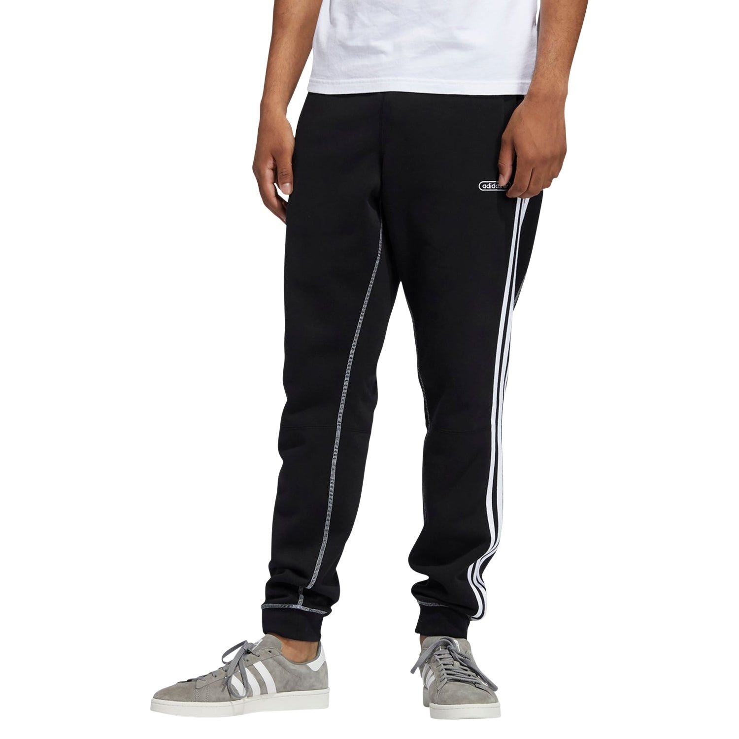 adidas Originals Contrast Stitch Sweatpant - Black - ViaductClothing - -