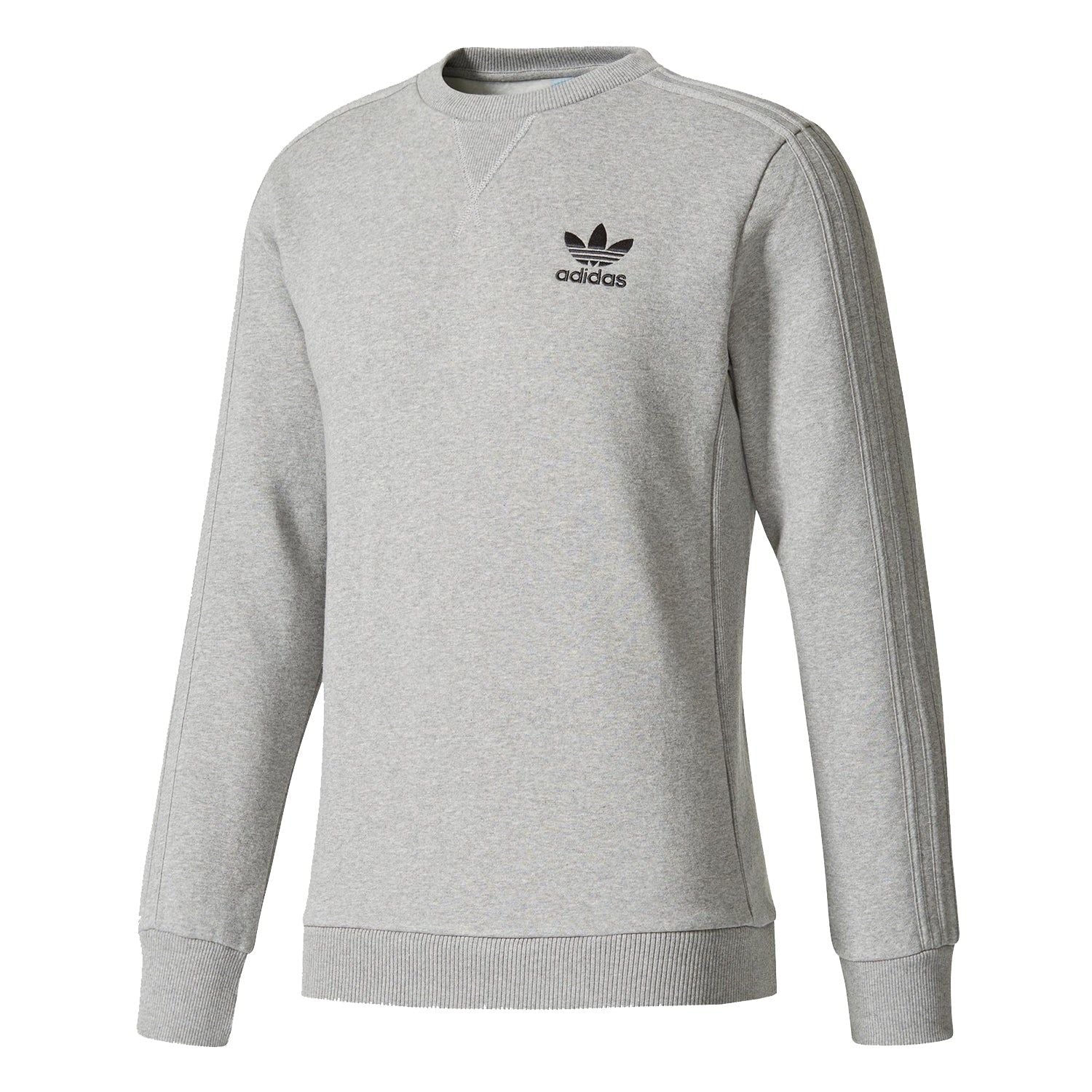 adidas Originals Crew Neck Sweatshirt - Grey - ViaductClothing - -