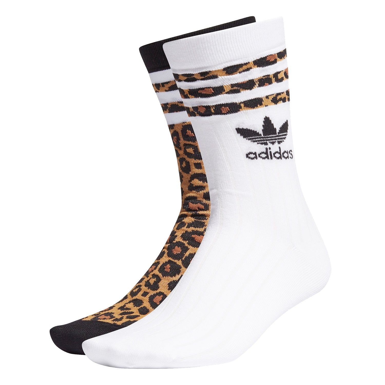 adidas Originals Crew Socks 2 Pairs Animal Print - Multi - ViaductClothing - -