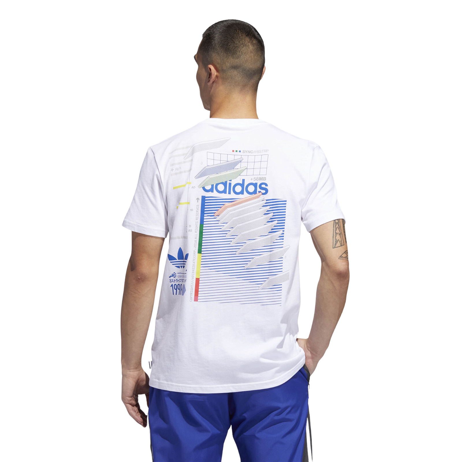 adidas Originals Dodson T Shirt - White - ViaductClothing - -