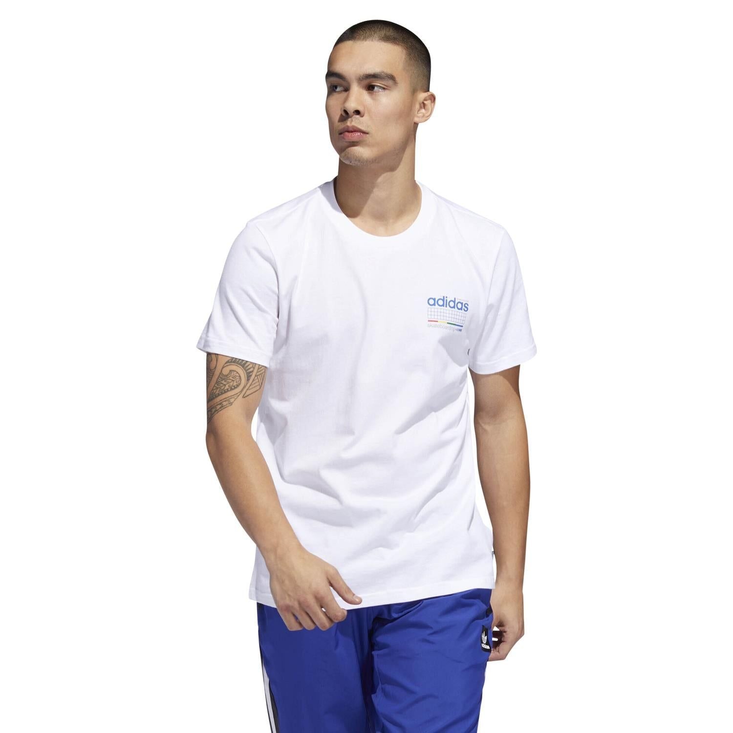 adidas Originals Dodson T Shirt - White - ViaductClothing - -