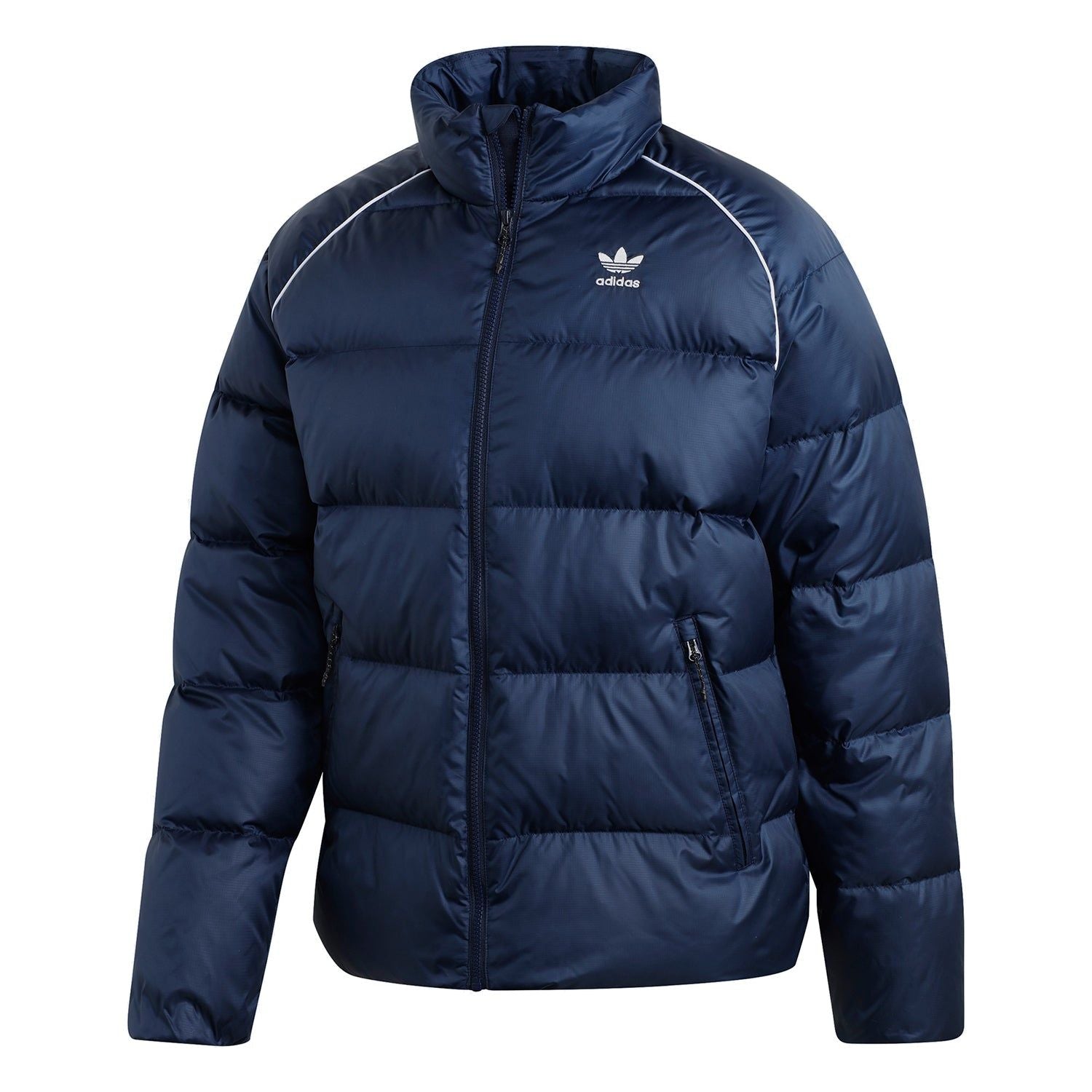 adidas Originals Down Puffer Trefoil Jacket - Navy - ViaductClothing - -