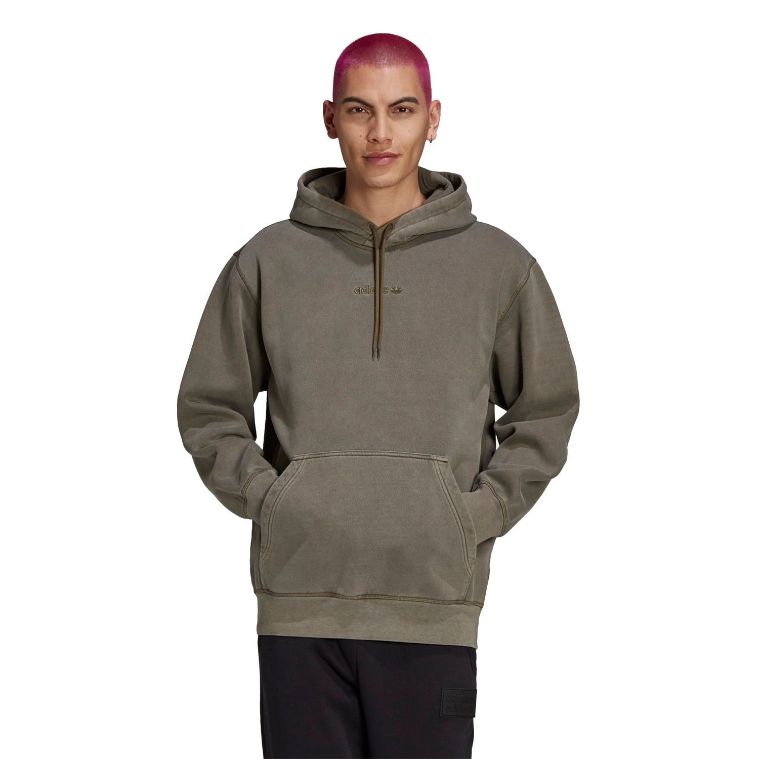 adidas Originals Dyed Hoodie - Olive - ViaductClothing - -