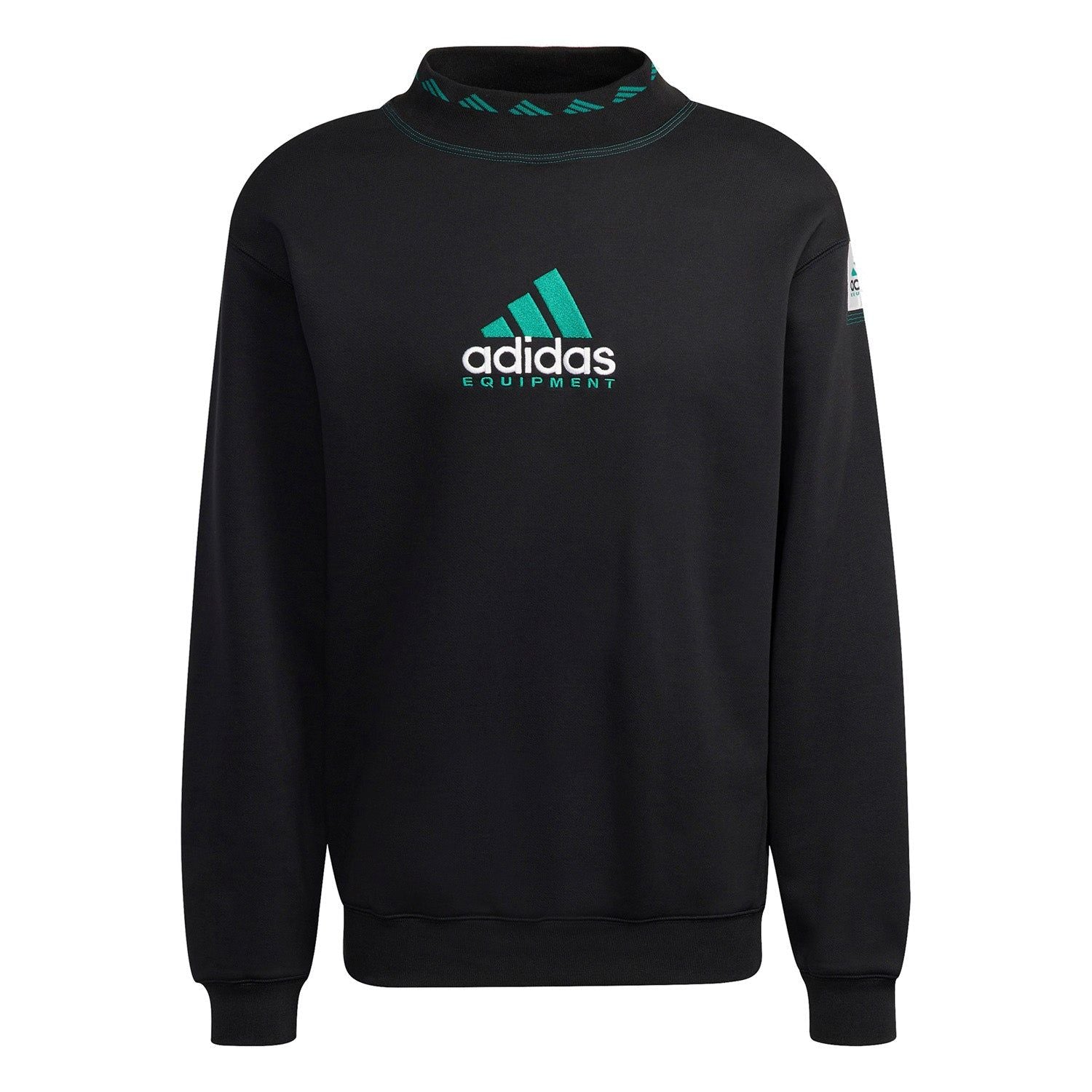 adidas Originals EQT 90s Archive Crewneck Sweatshirt - Black - ViaductClothing - -