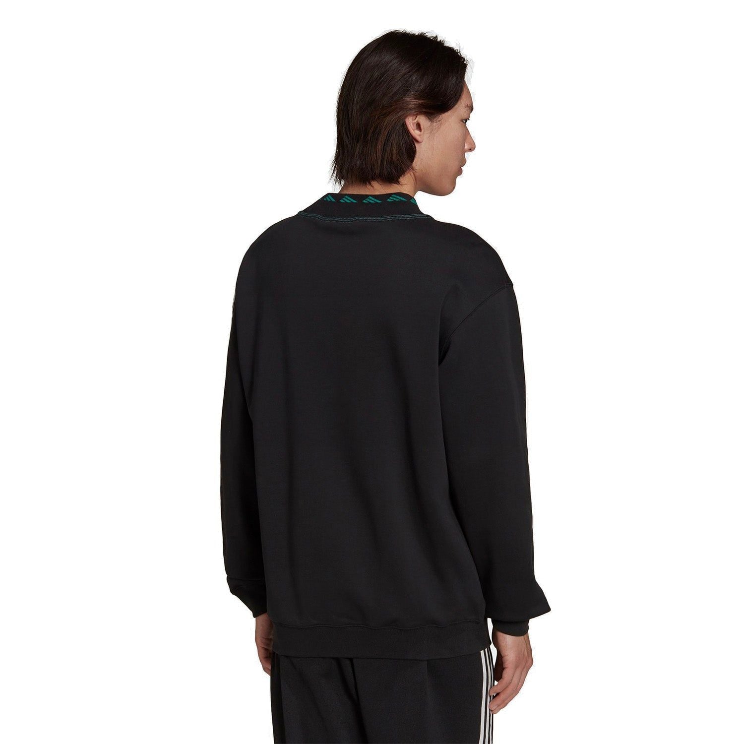 adidas Originals EQT 90s Archive Crewneck Sweatshirt - Black - ViaductClothing - -