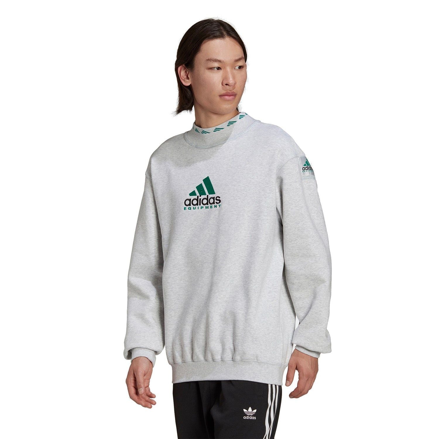 adidas Originals EQT Archive Crewneck Sweatshirt - Grey - ViaductClothing - -