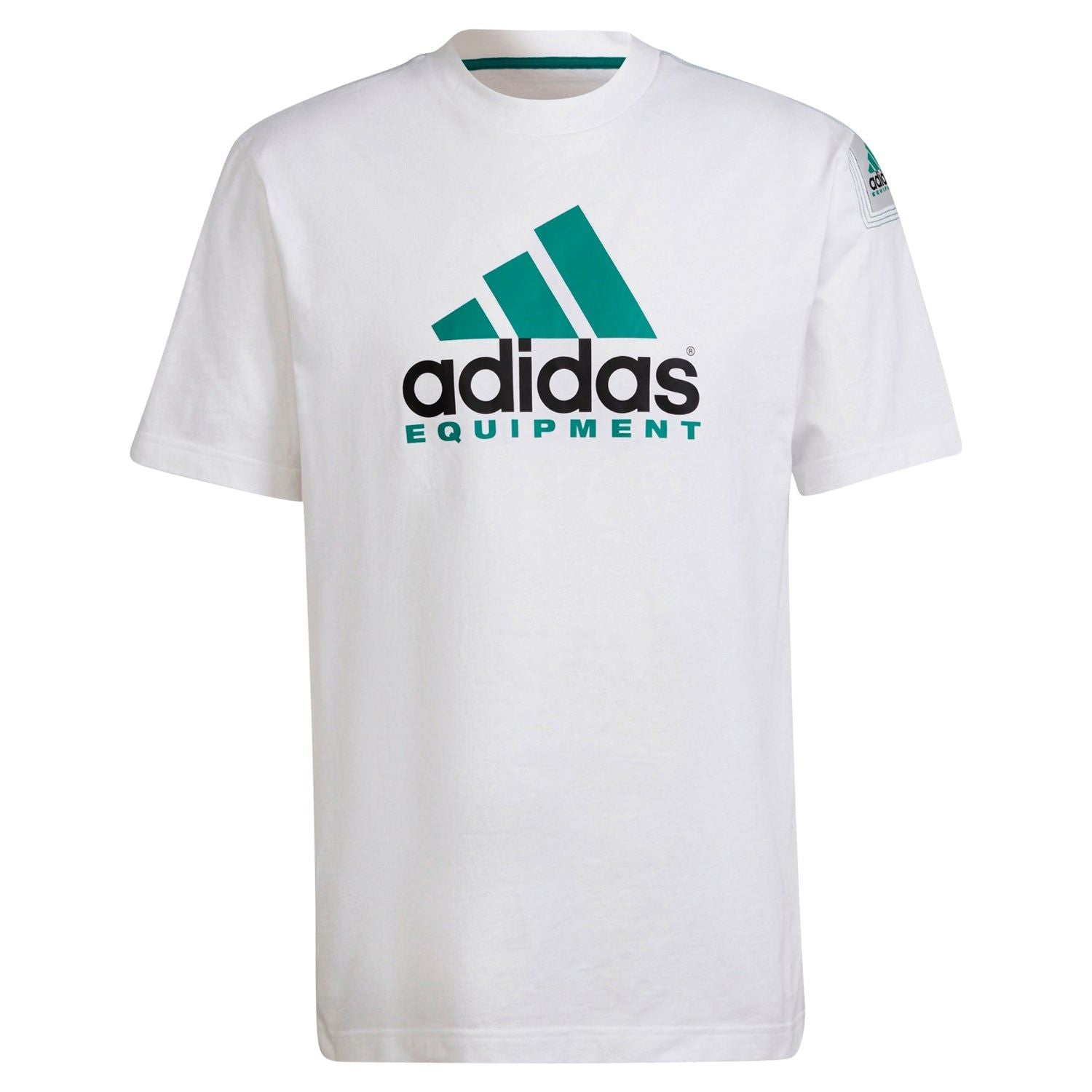 adidas Originals EQT Equipment Logo Tee - White - ViaductClothing - -