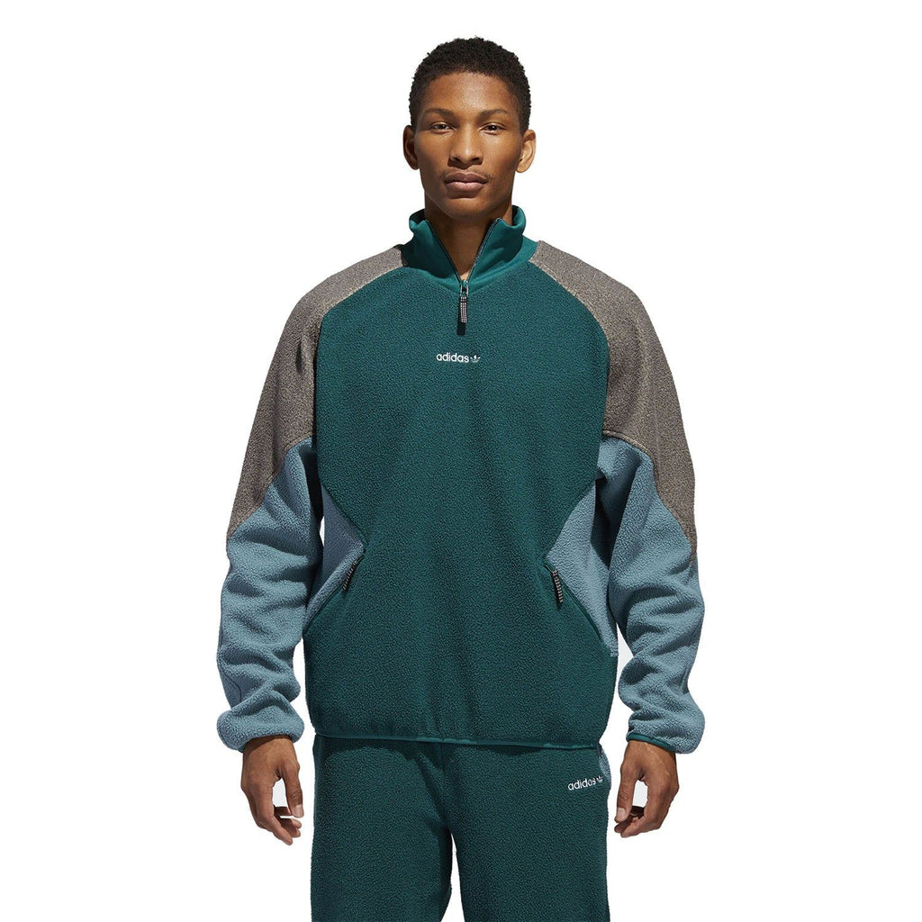 adidas Originals EQT Polar Fleece Jacket Green ViaductClothing