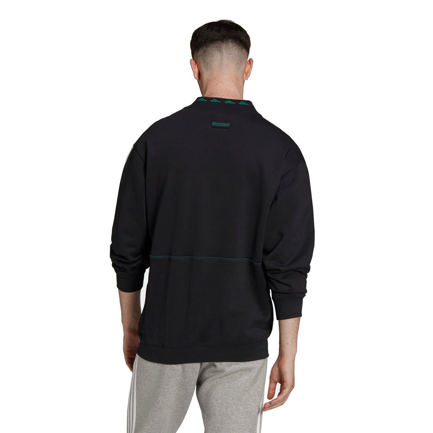 adidas Originals EQT Quarter-Zip Sweatshirt - Black - ViaductClothing - -