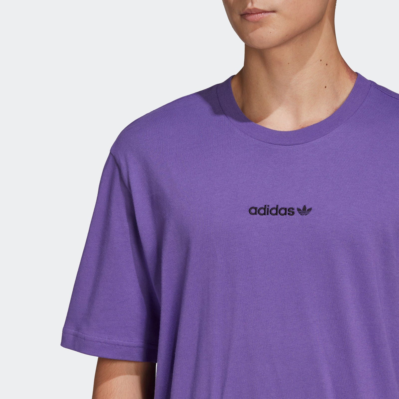 adidas Originals Edge Seam T-Shirt - Purple - ViaductClothing - -