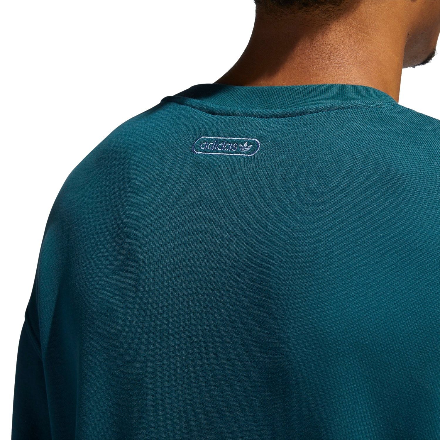 adidas Originals Embroidered Crew Sweatshirt - Green - ViaductClothing - -
