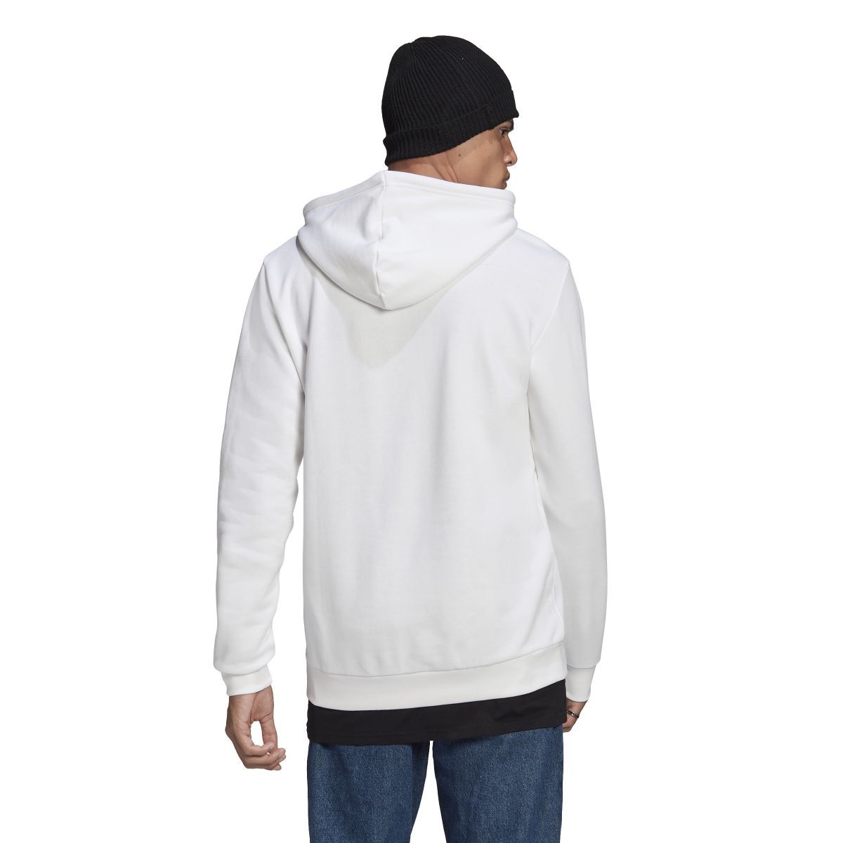 adidas Originals Essential Hoodie - White Black - ViaductClothing - -
