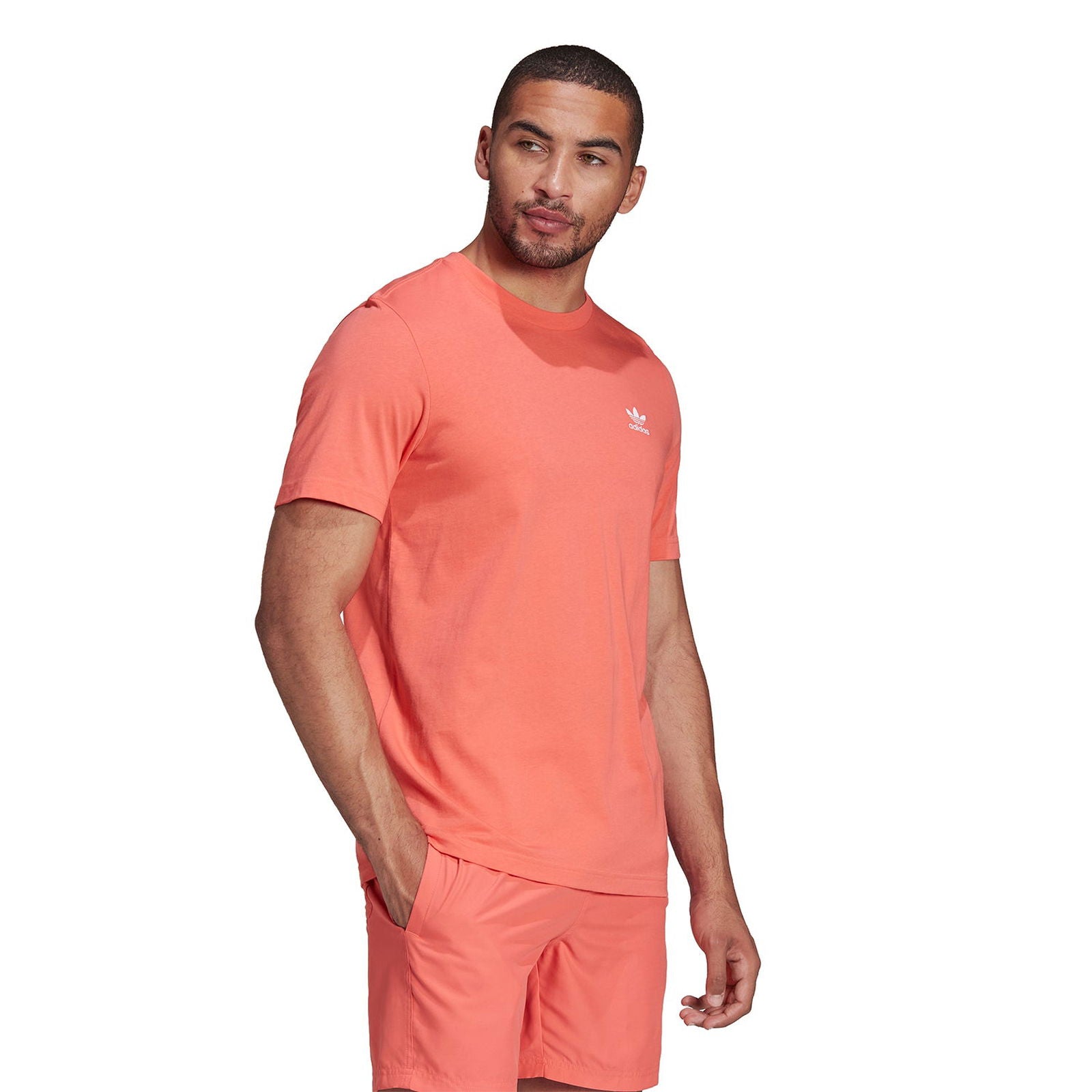 adidas Originals Essential T-Shirt - Semi Pink - ViaductClothing - -