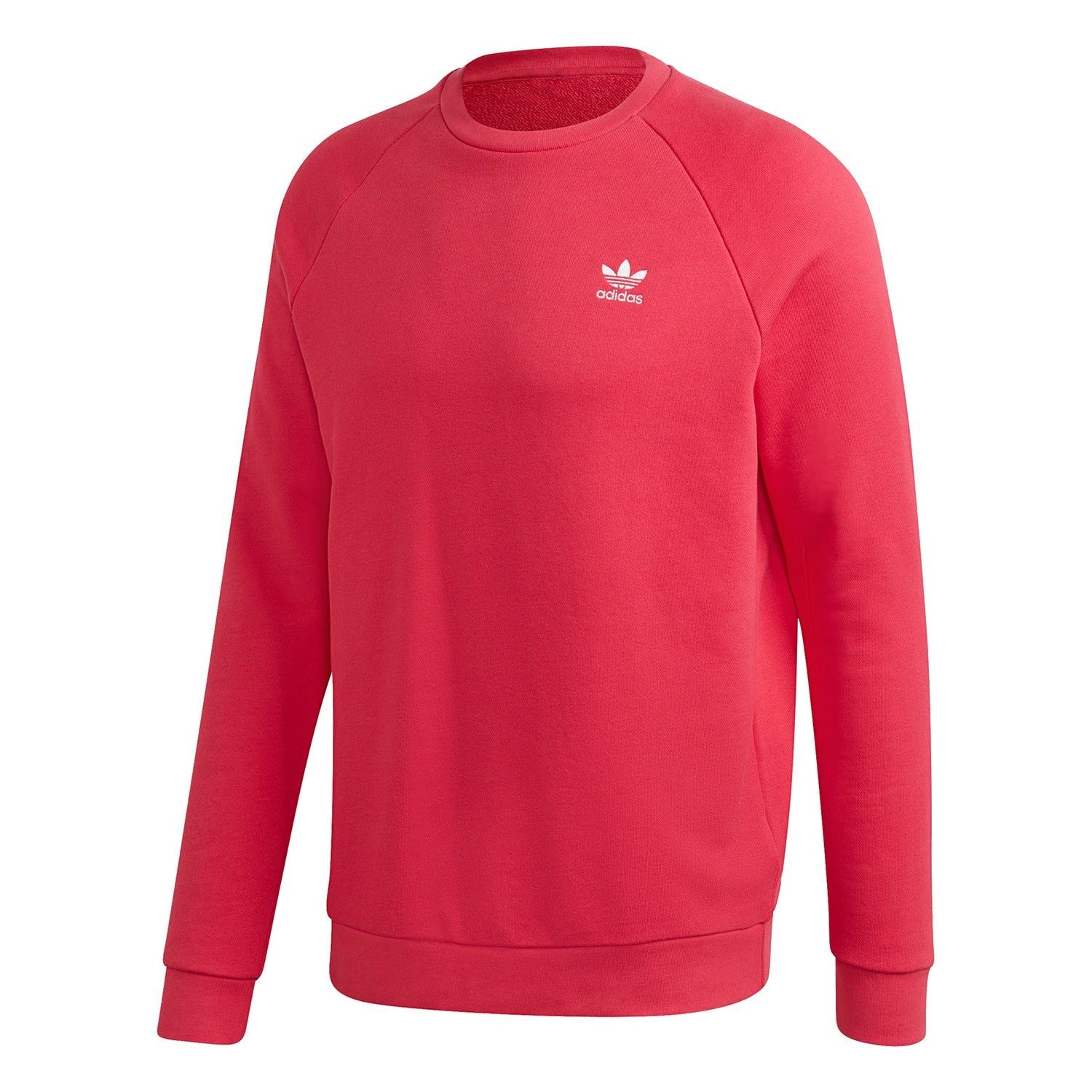 adidas Originals Essentials Crew Neck Sweatshirt - Power Pink - ViaductClothing - -