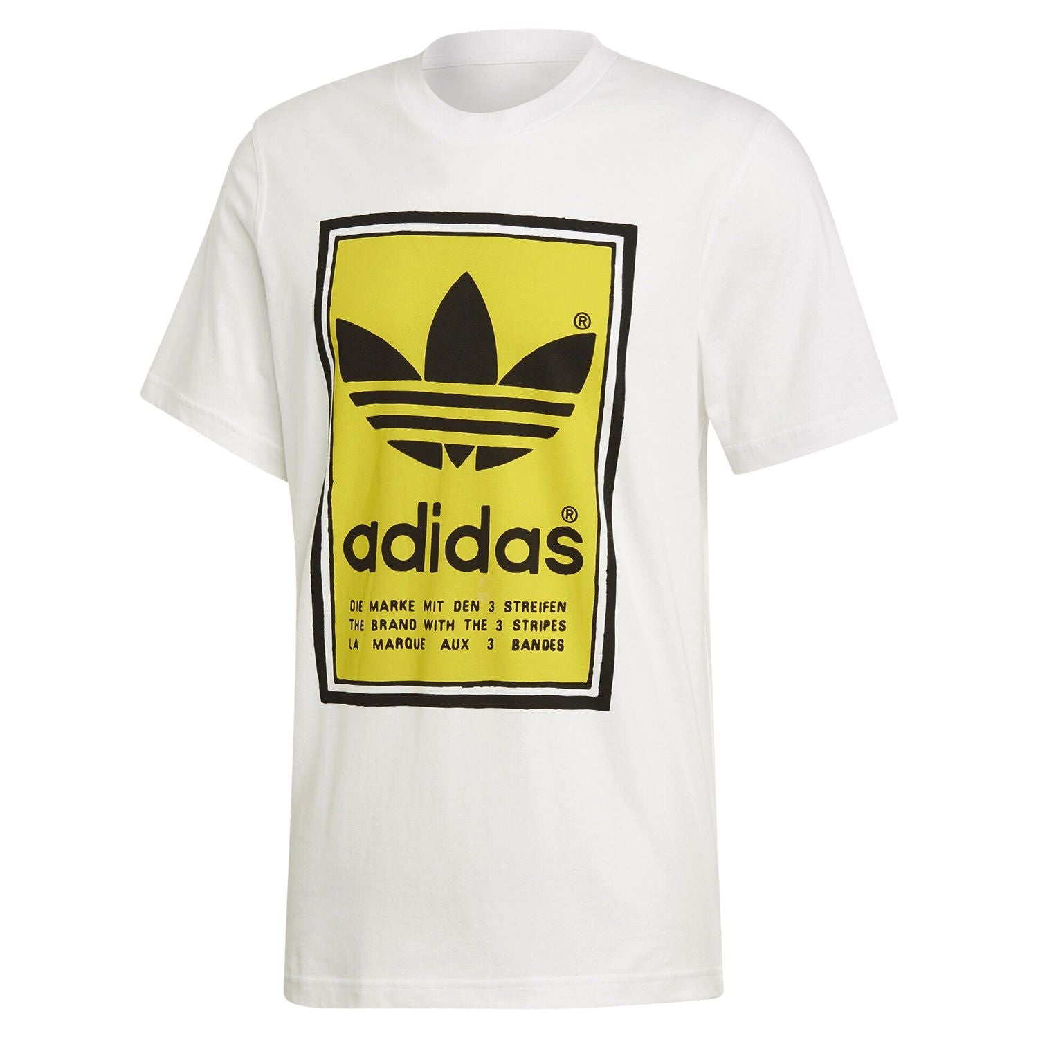 adidas Originals Filled Label T Shirt - White - ViaductClothing - -