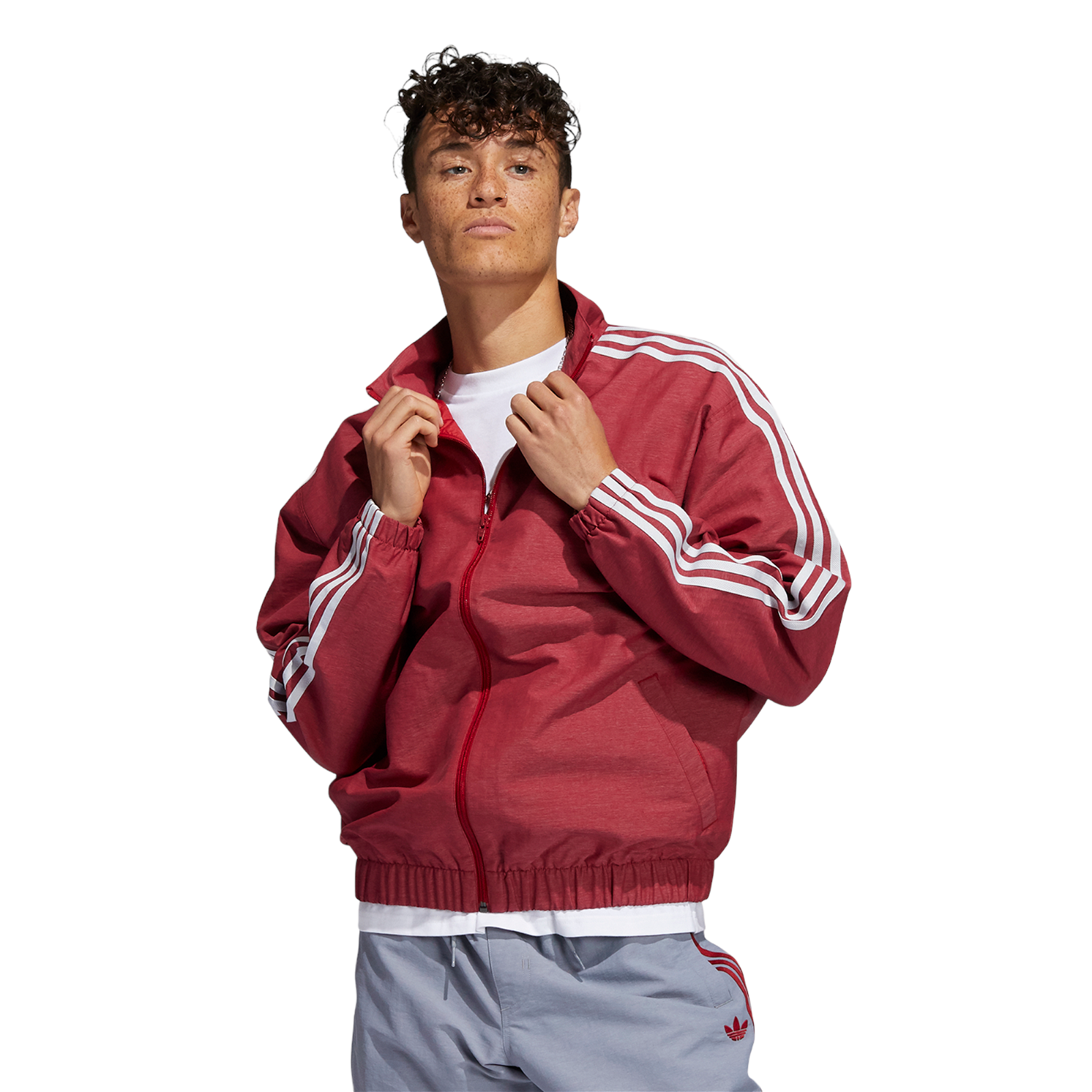 adidas Originals Firebird Skateboarding Retro Track Top - Red - ViaductClothing - -