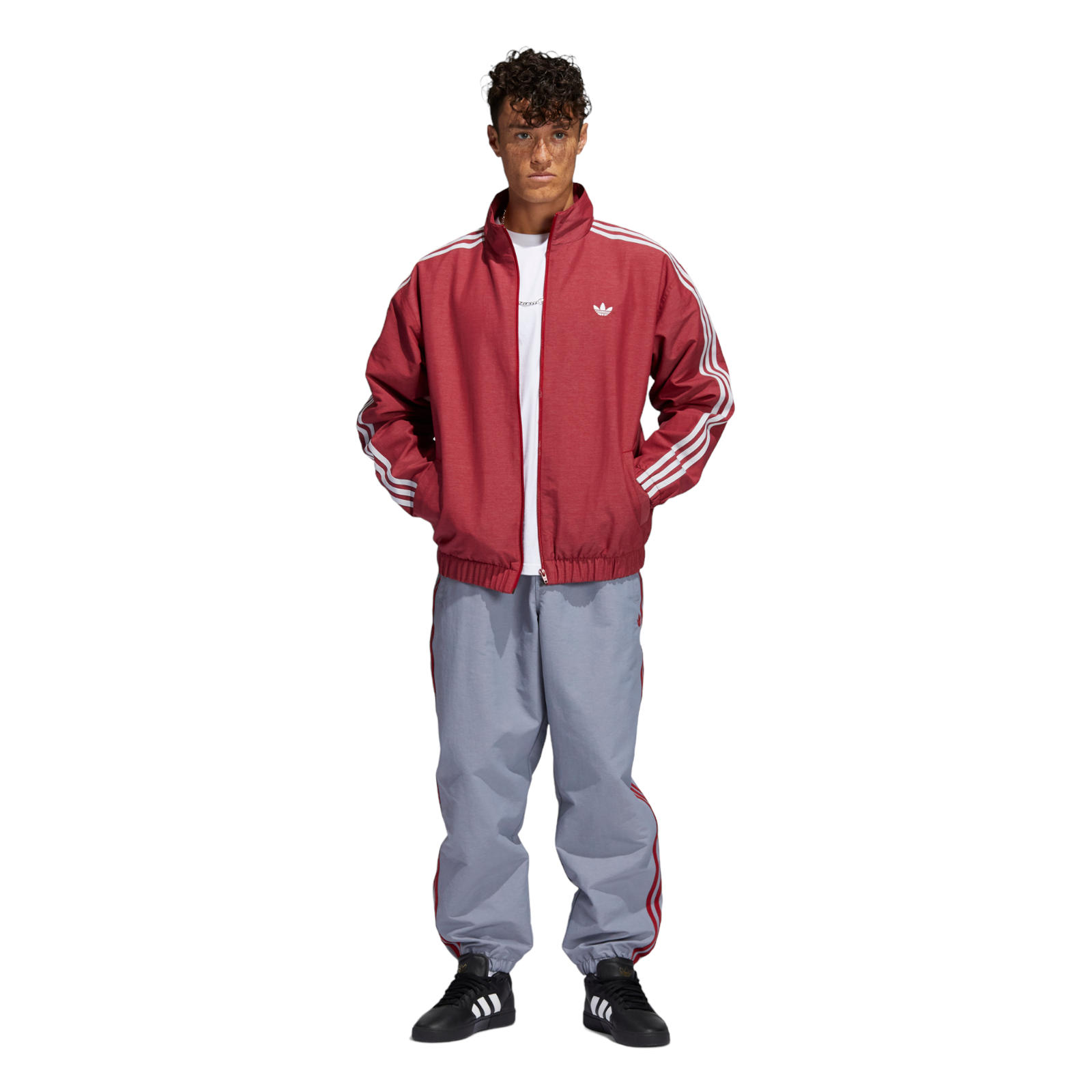 adidas Originals Firebird Skateboarding Retro Track Top - Red - ViaductClothing - -