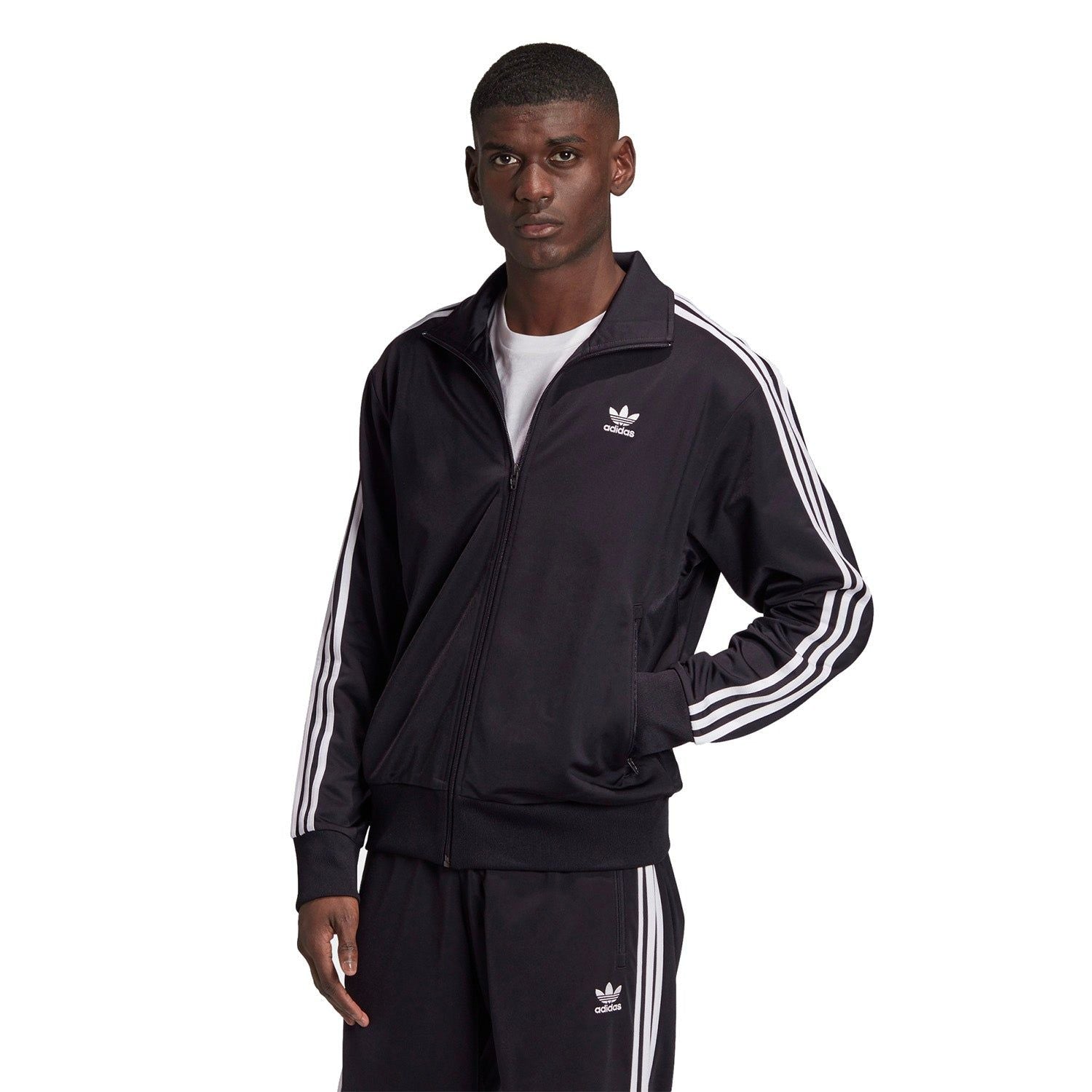 adidas Originals Firebird Track Jacket - Black - ViaductClothing - -