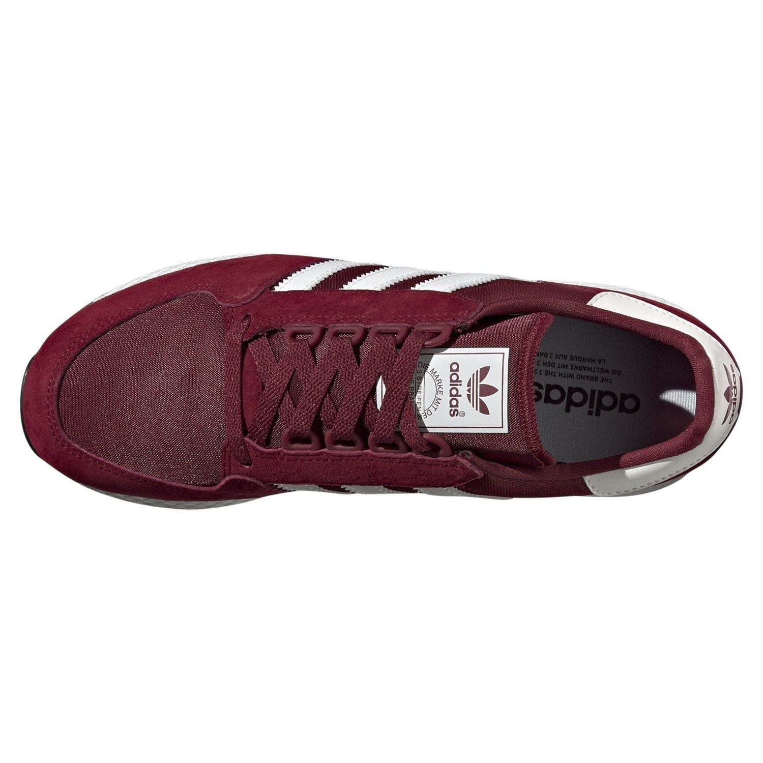 adidas Originals Forest Grove Shoes - Burgundy - ViaductClothing - -
