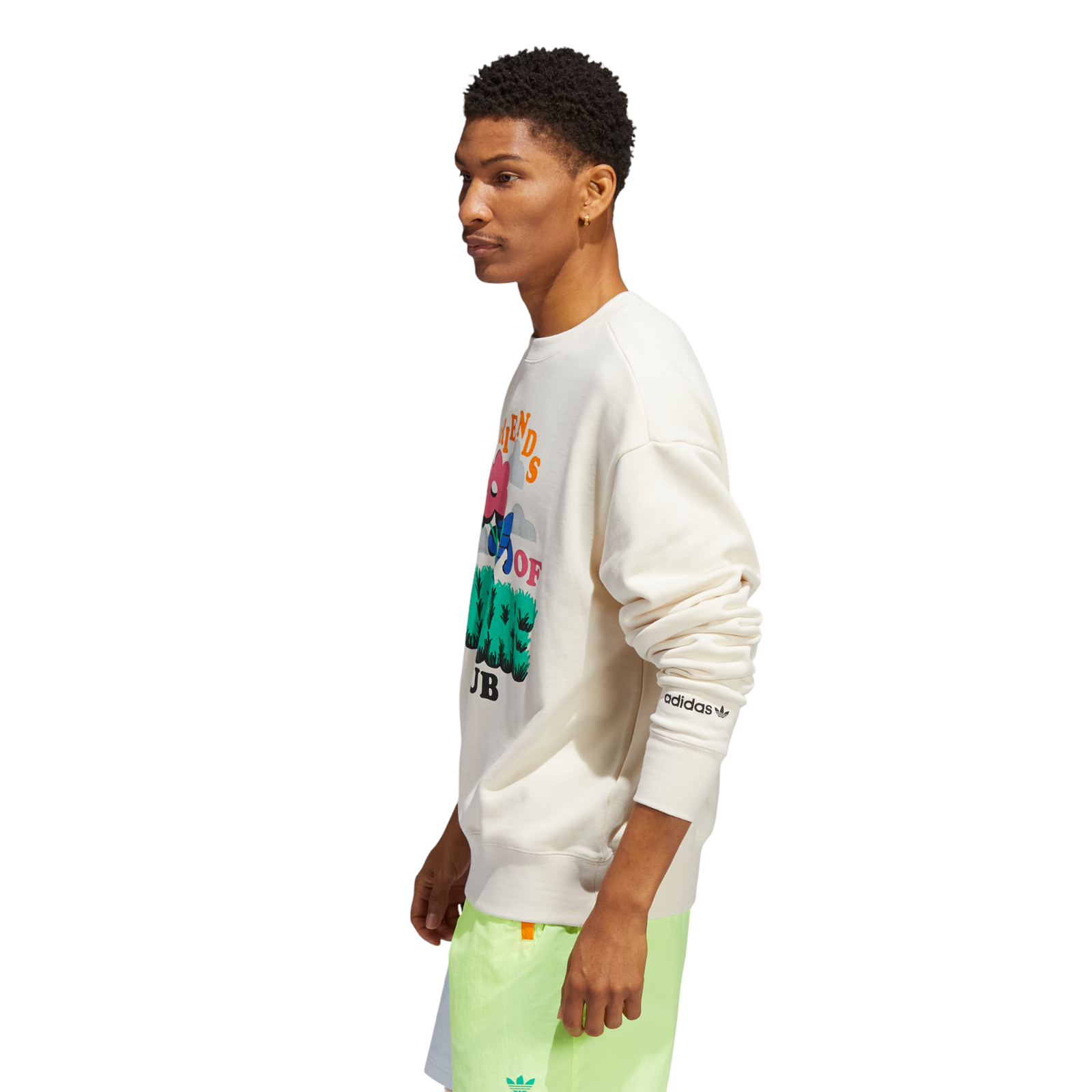 adidas Originals Friends of Nature Club Crewneck - White - ViaductClothing - -