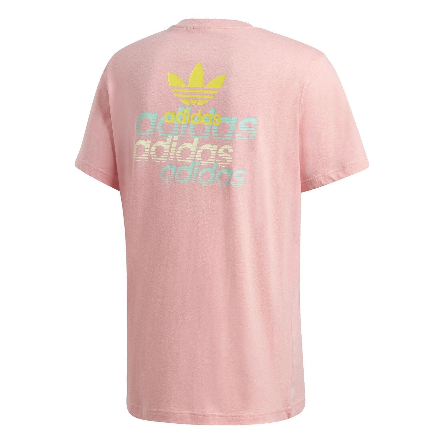 adidas Originals Front Back Tee - Glow Pink - ViaductClothing - -