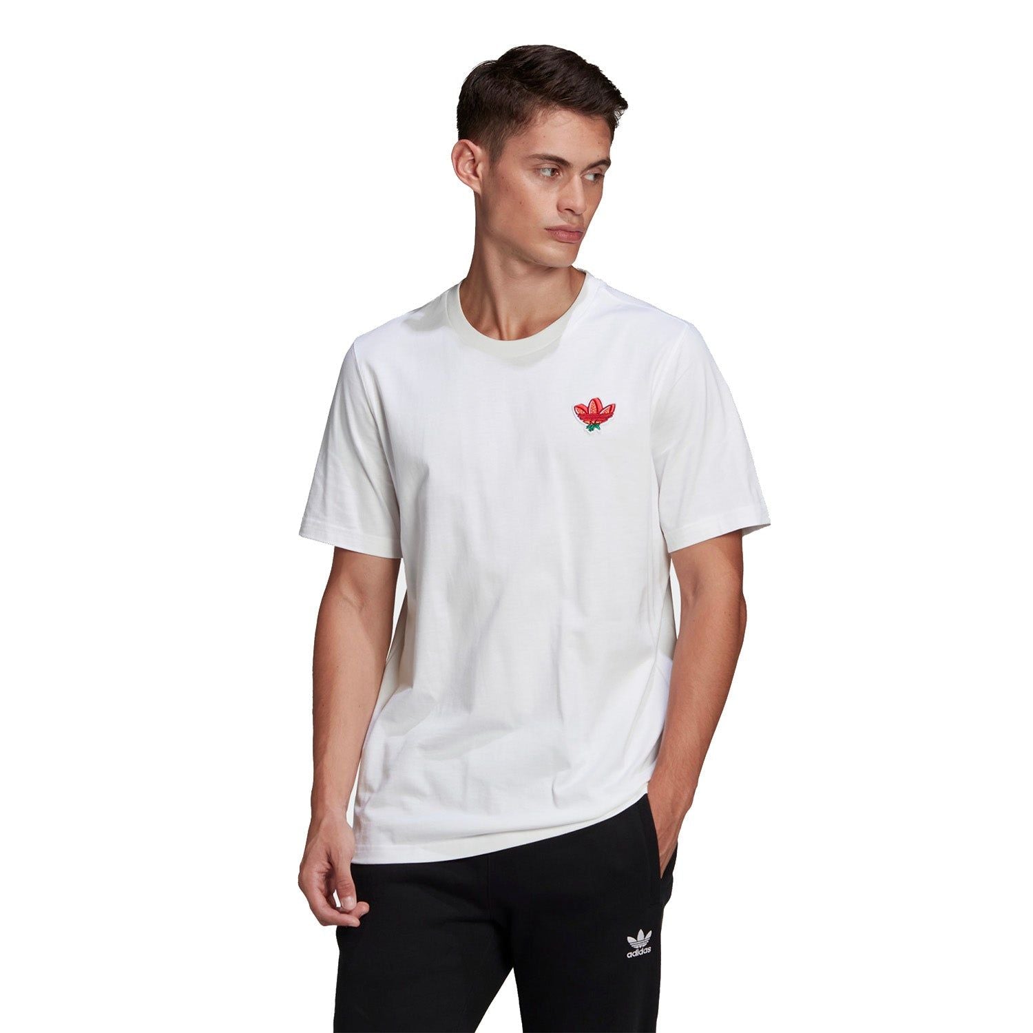 adidas Originals Fruit Badge T-Shirt - White - ViaductClothing - -