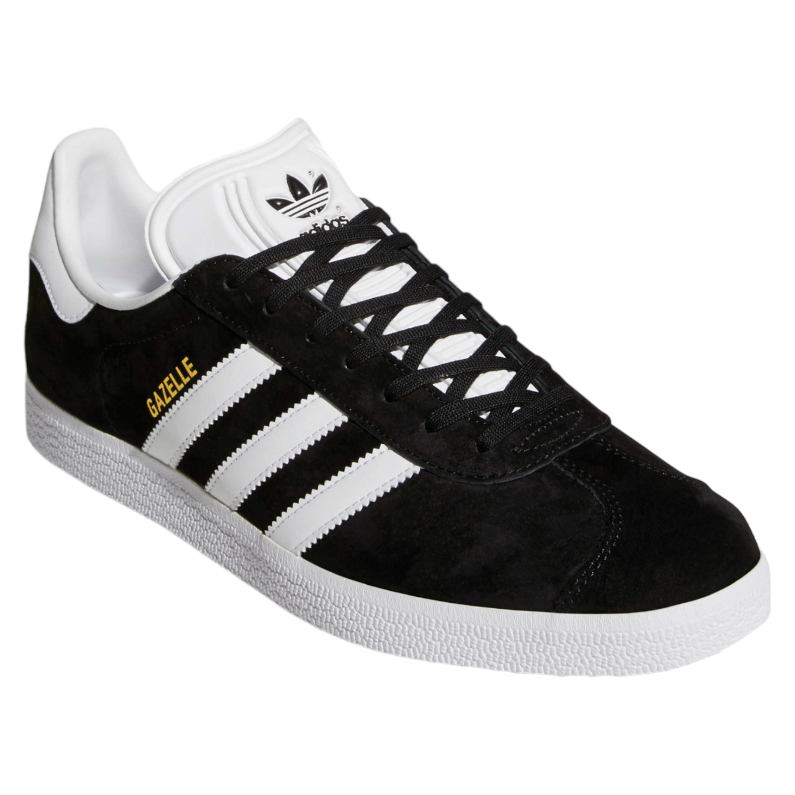 adidas Originals Gazelle Trainers - Black White - ViaductClothing - -