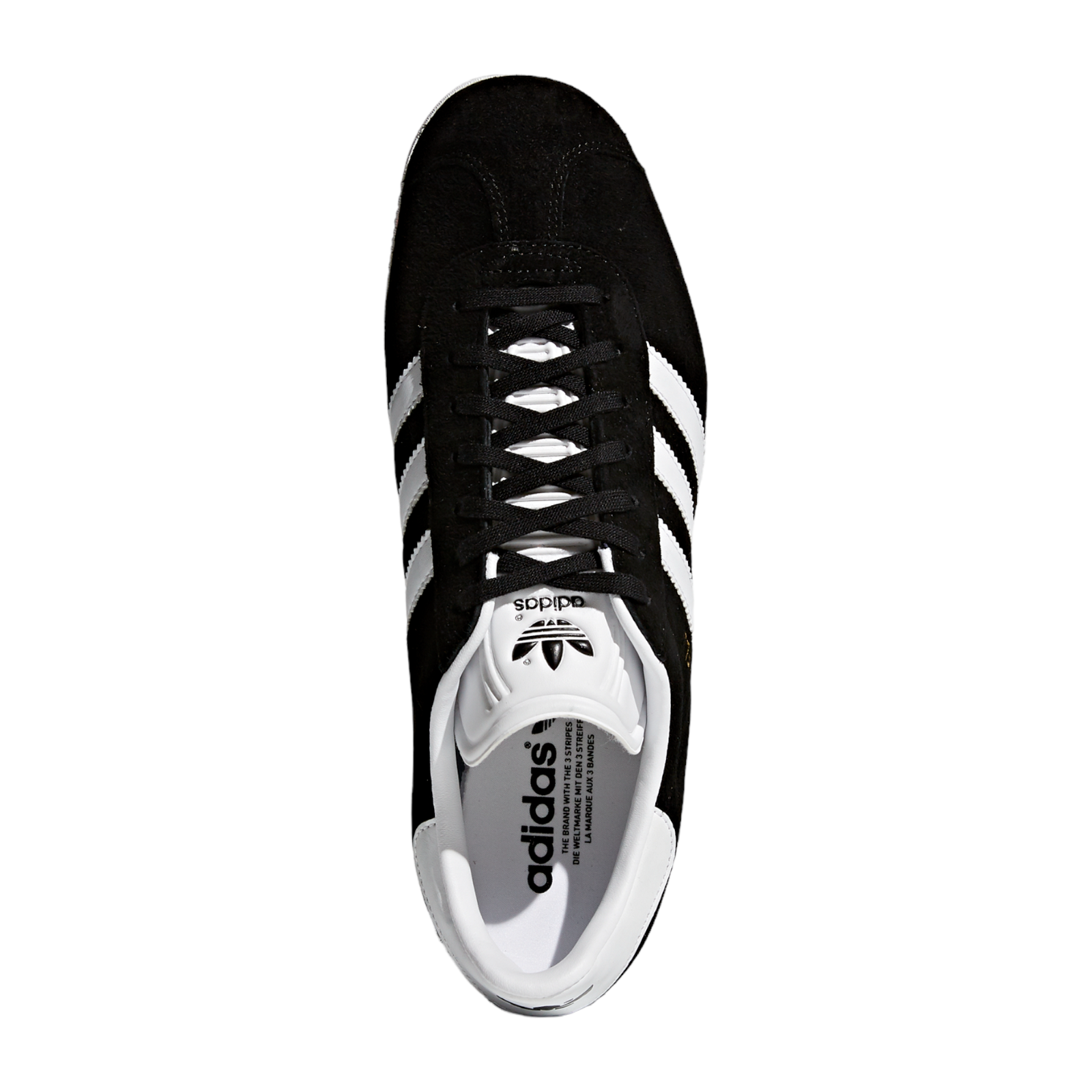 adidas Originals Gazelle Trainers - Black White - ViaductClothing - -