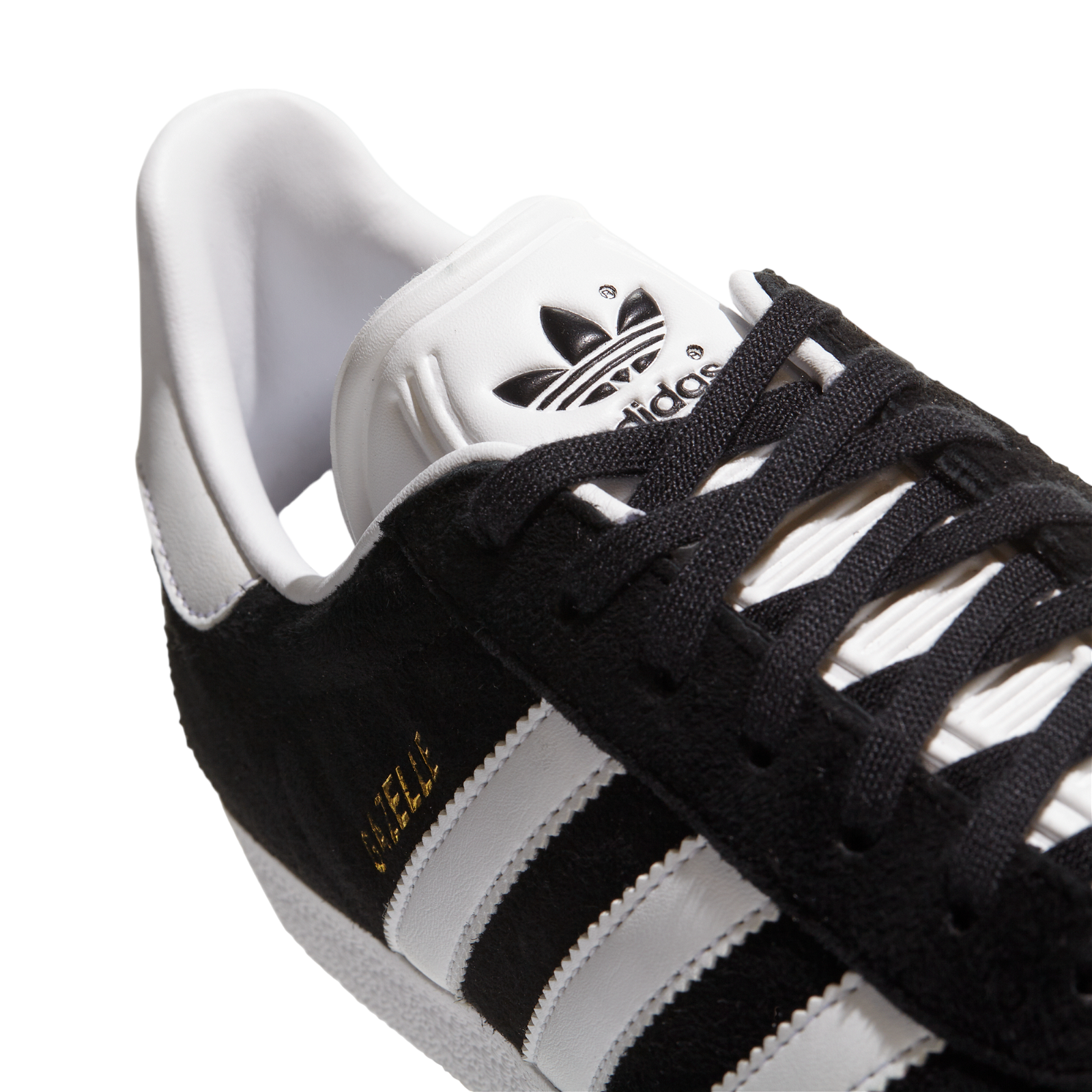 adidas Originals Gazelle Trainers - Black White - ViaductClothing - -
