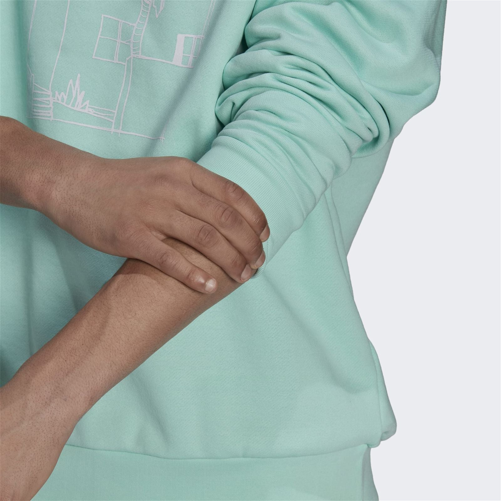 adidas Originals Graphic Crew Sweatshirt - Turquoise - ViaductClothing - -
